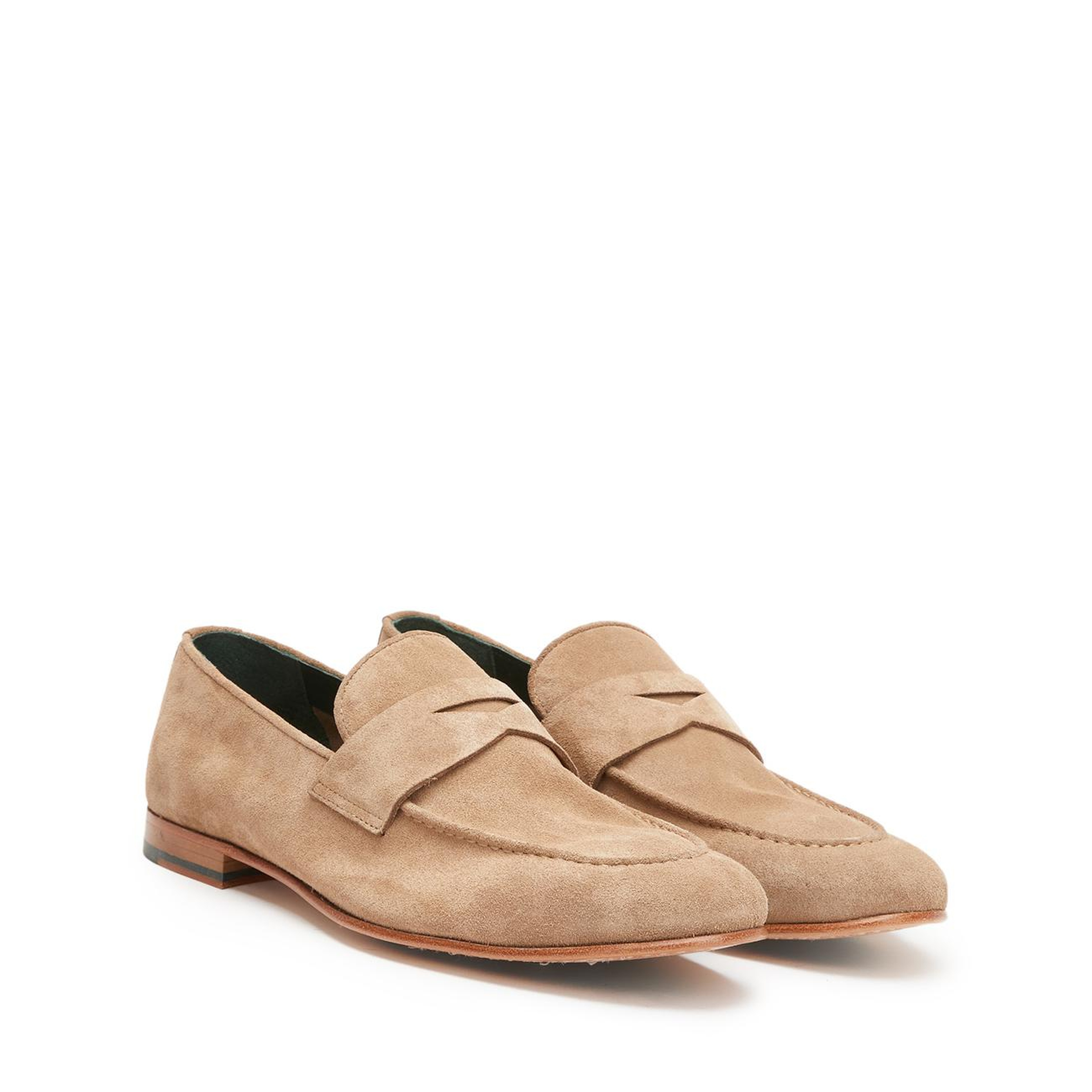 George Hogg Erkek Bej Astarsız Süet Loafer