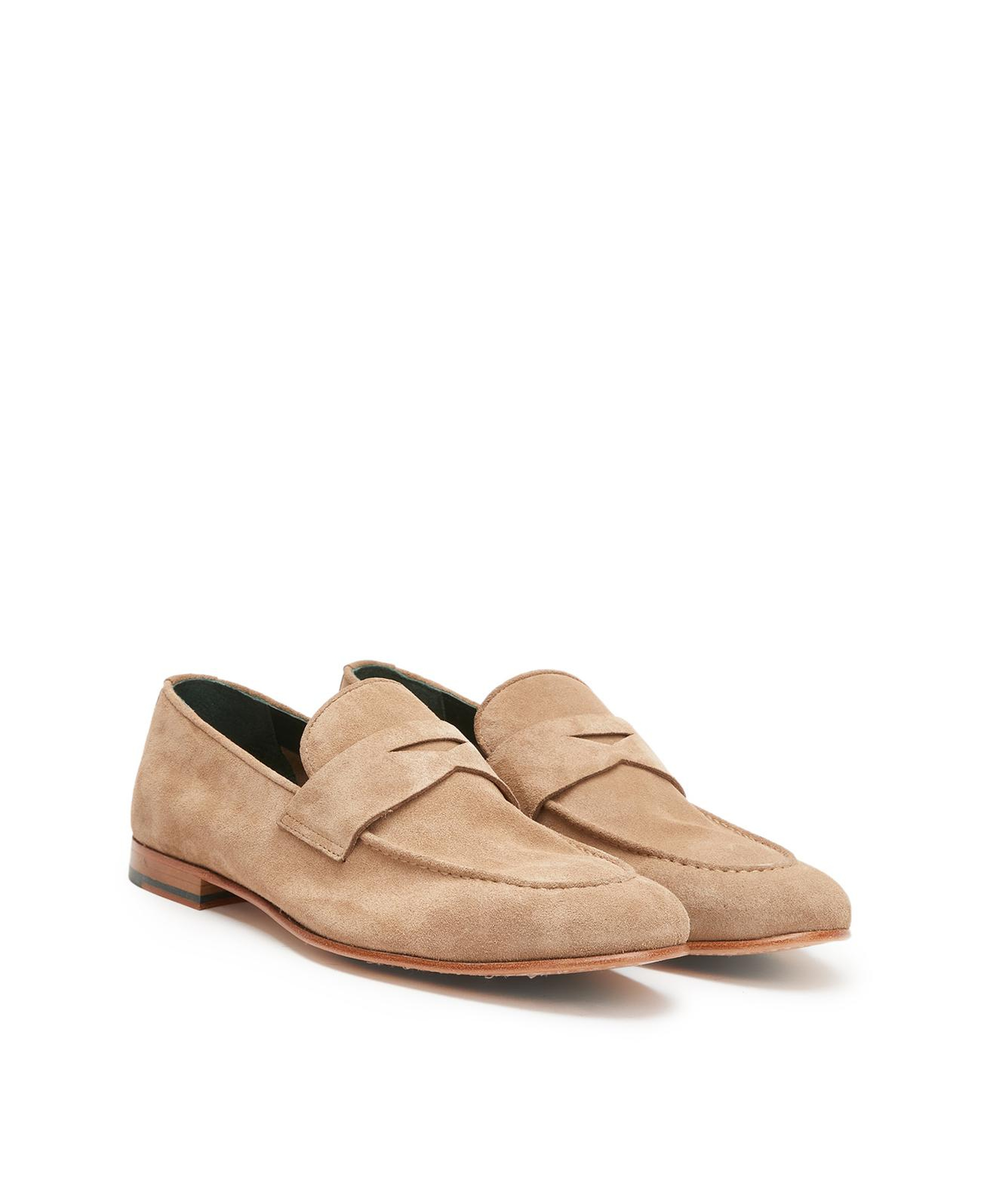 George Hogg Erkek Bej Astarsız Süet Loafer