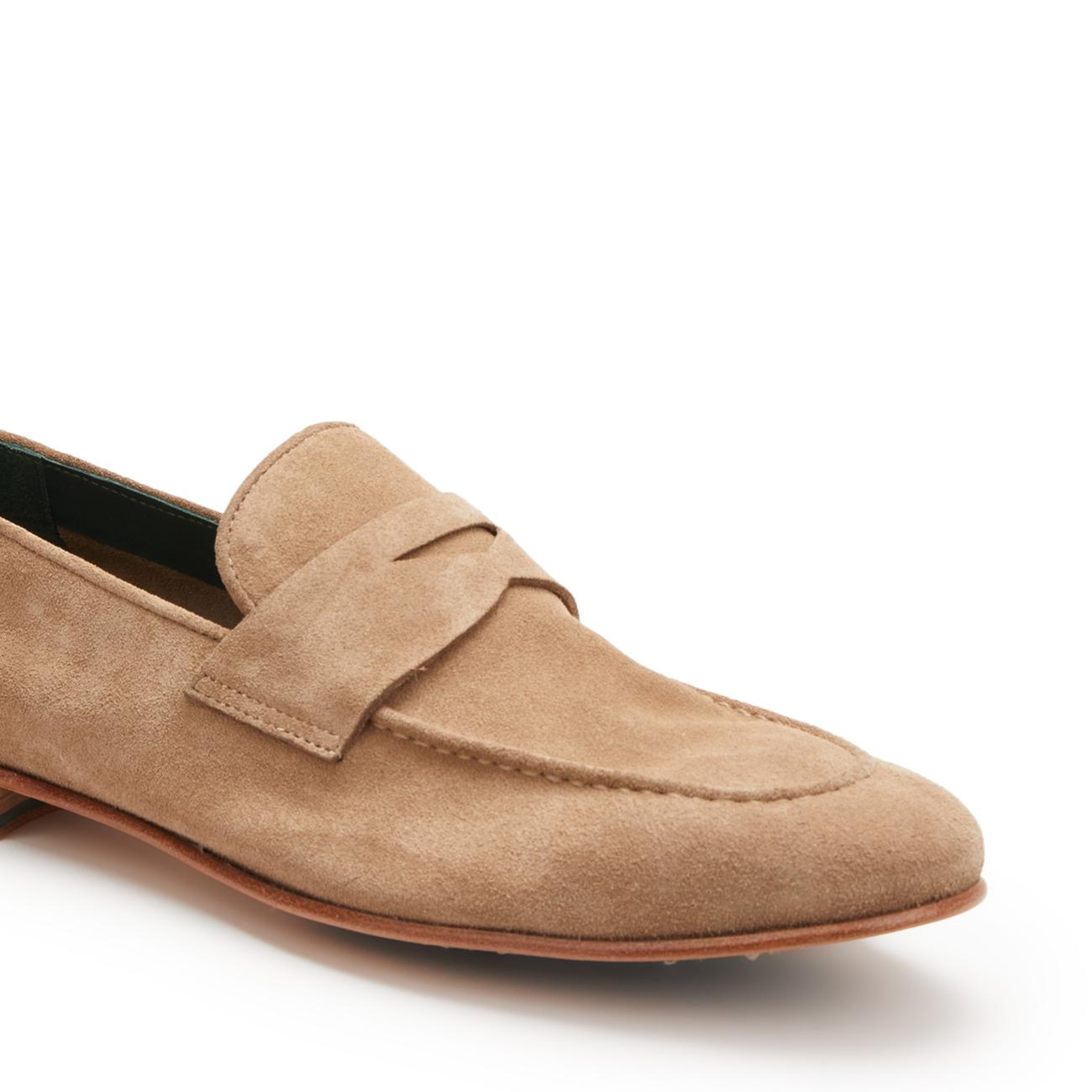 George Hogg Erkek Bej Astarsız Süet Loafer