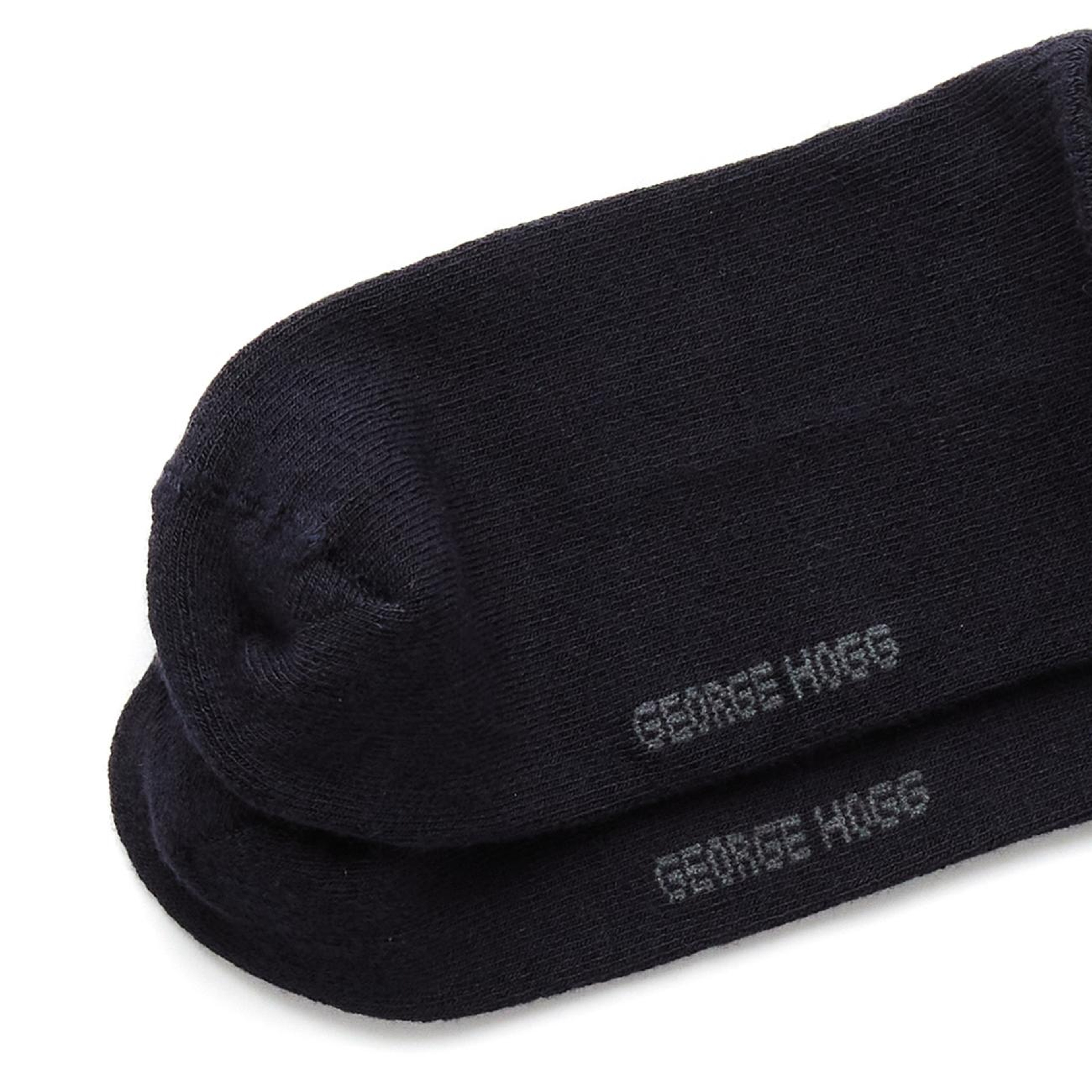 George Hogg Erkek Siyah Lacivert 2li Bambu Çorap Seti