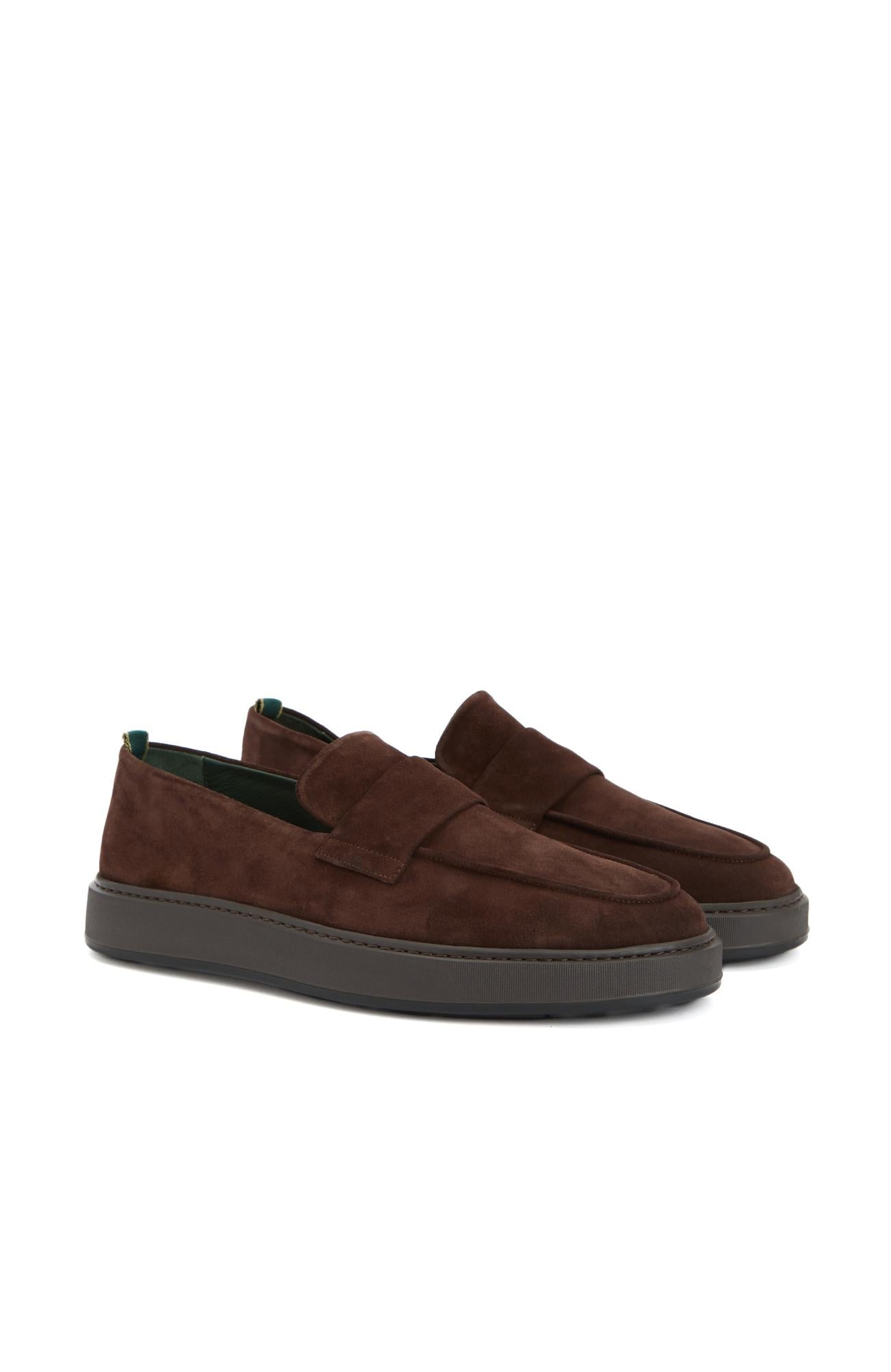 George Hogg Erkek Kahverengi Süet Loafer