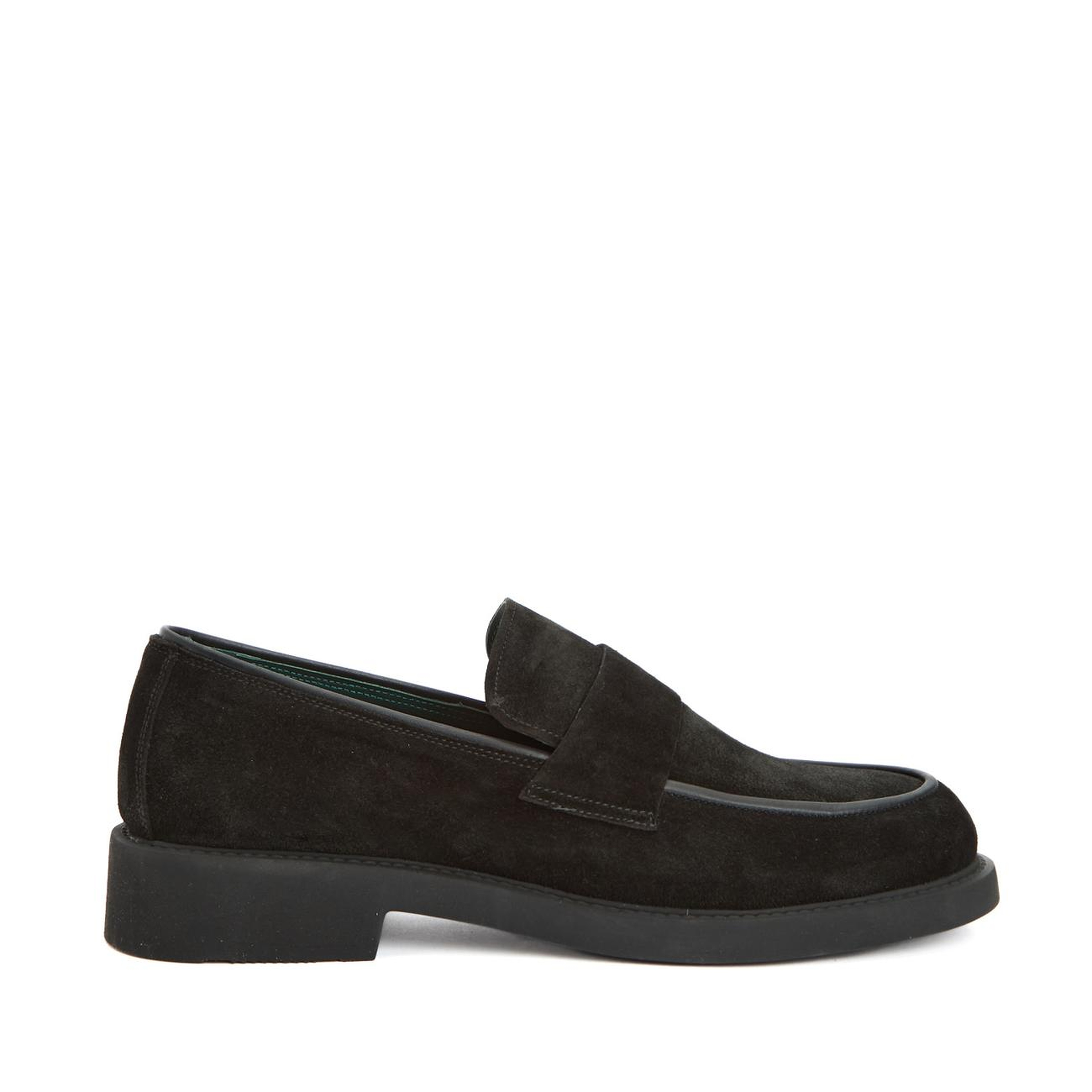 George Hogg Erkek Siyah Deri Loafer