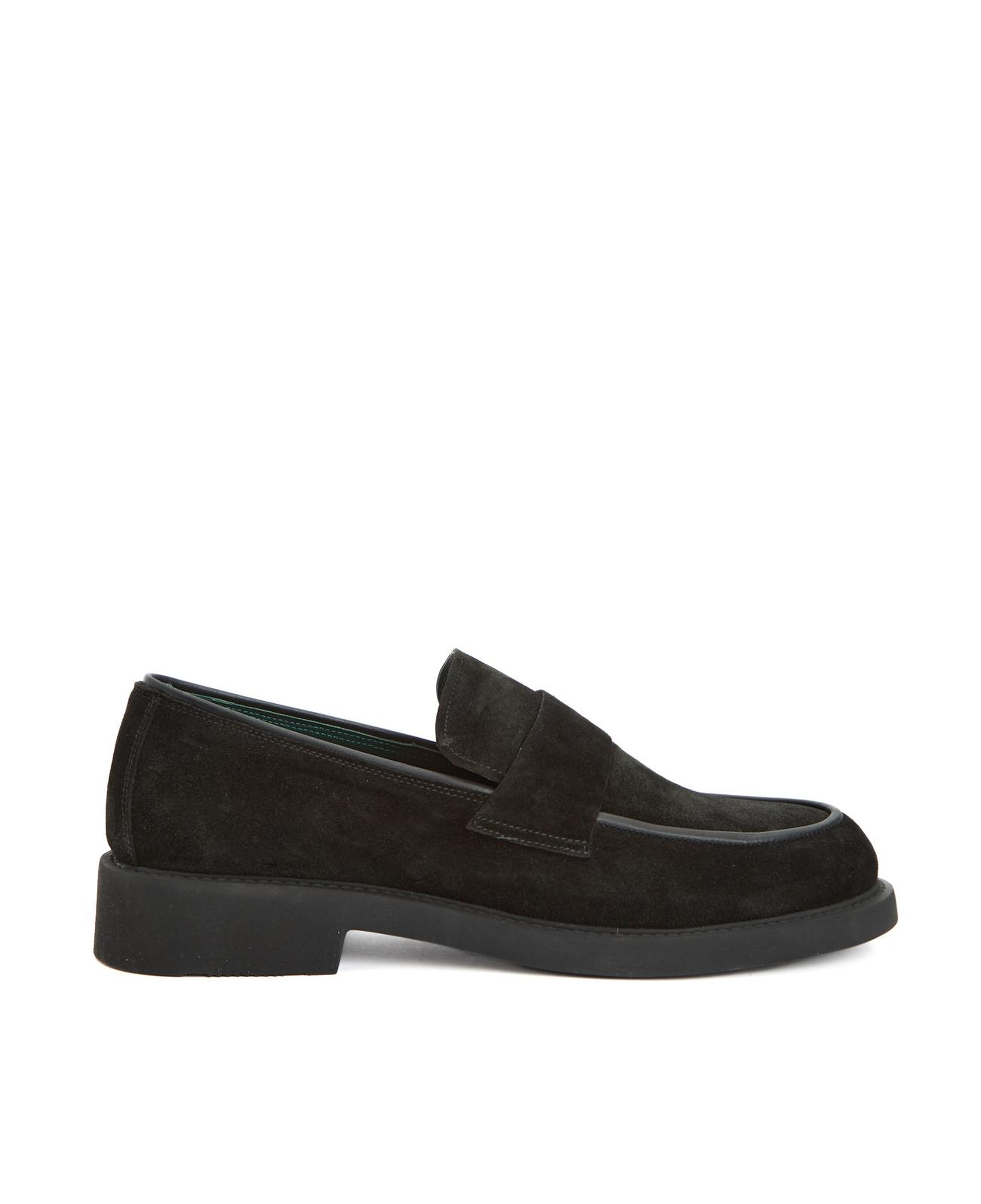 George Hogg Erkek Siyah Deri Loafer