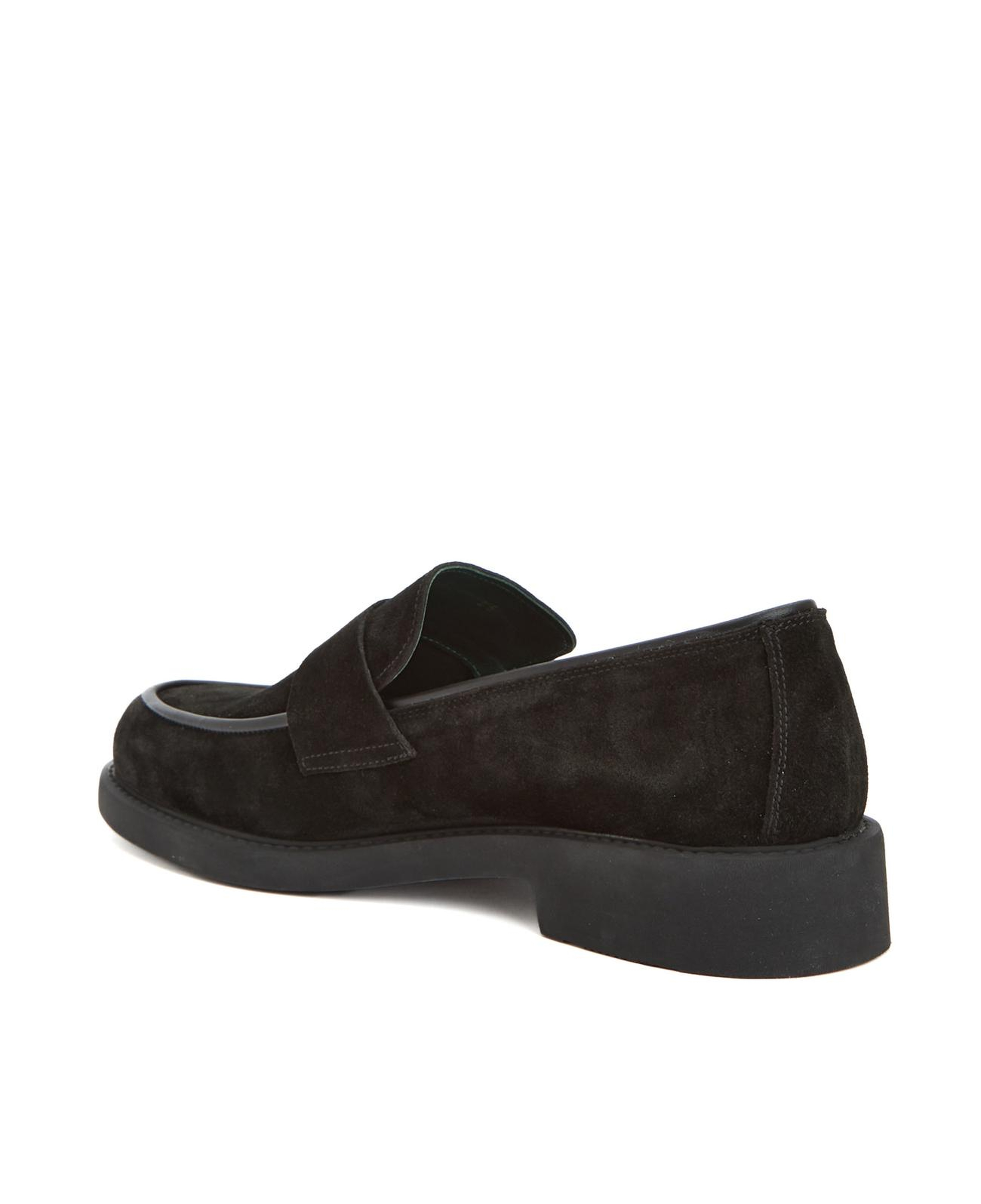 George Hogg Erkek Siyah Deri Loafer
