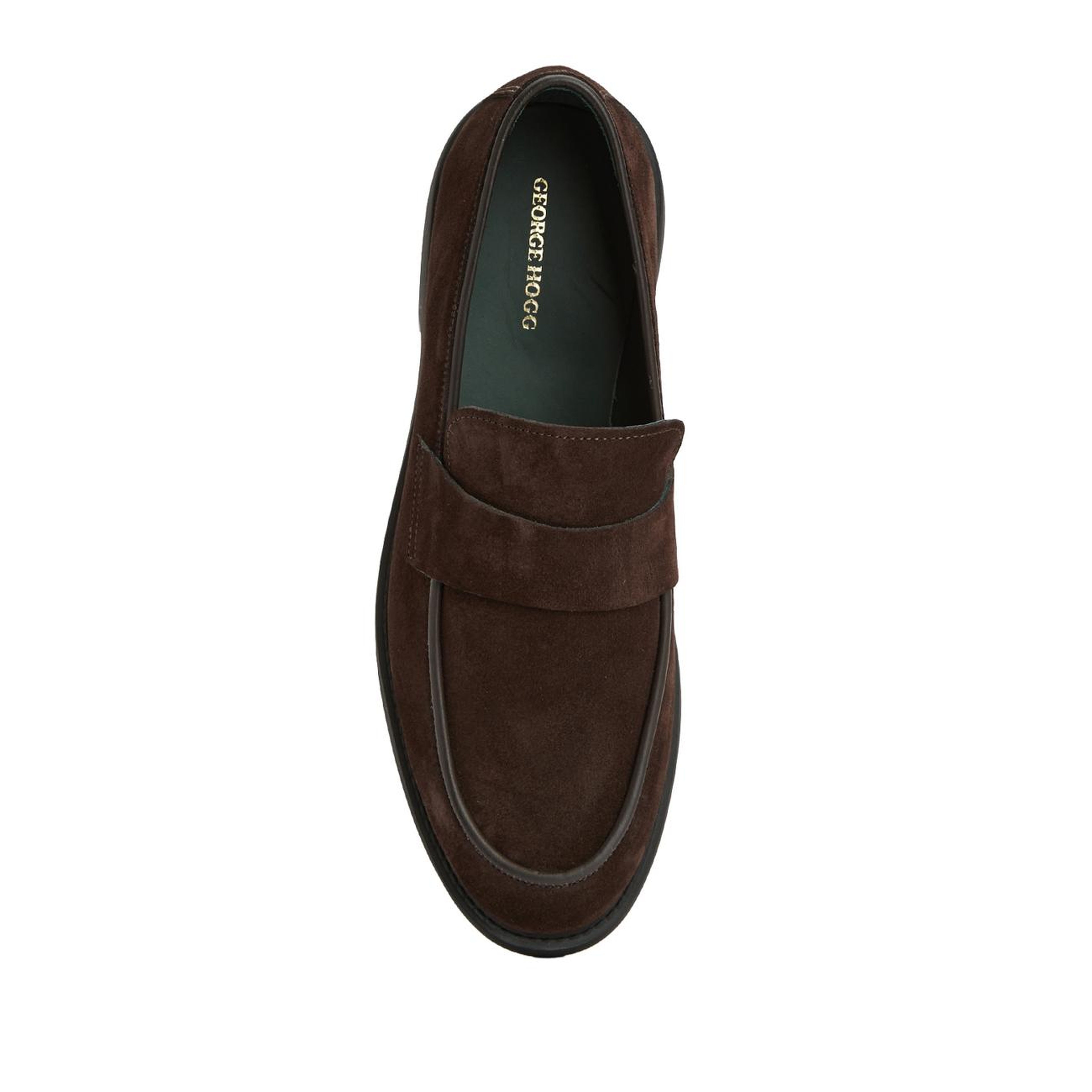 George Hogg Erkek Kahverengi Süet Loafer