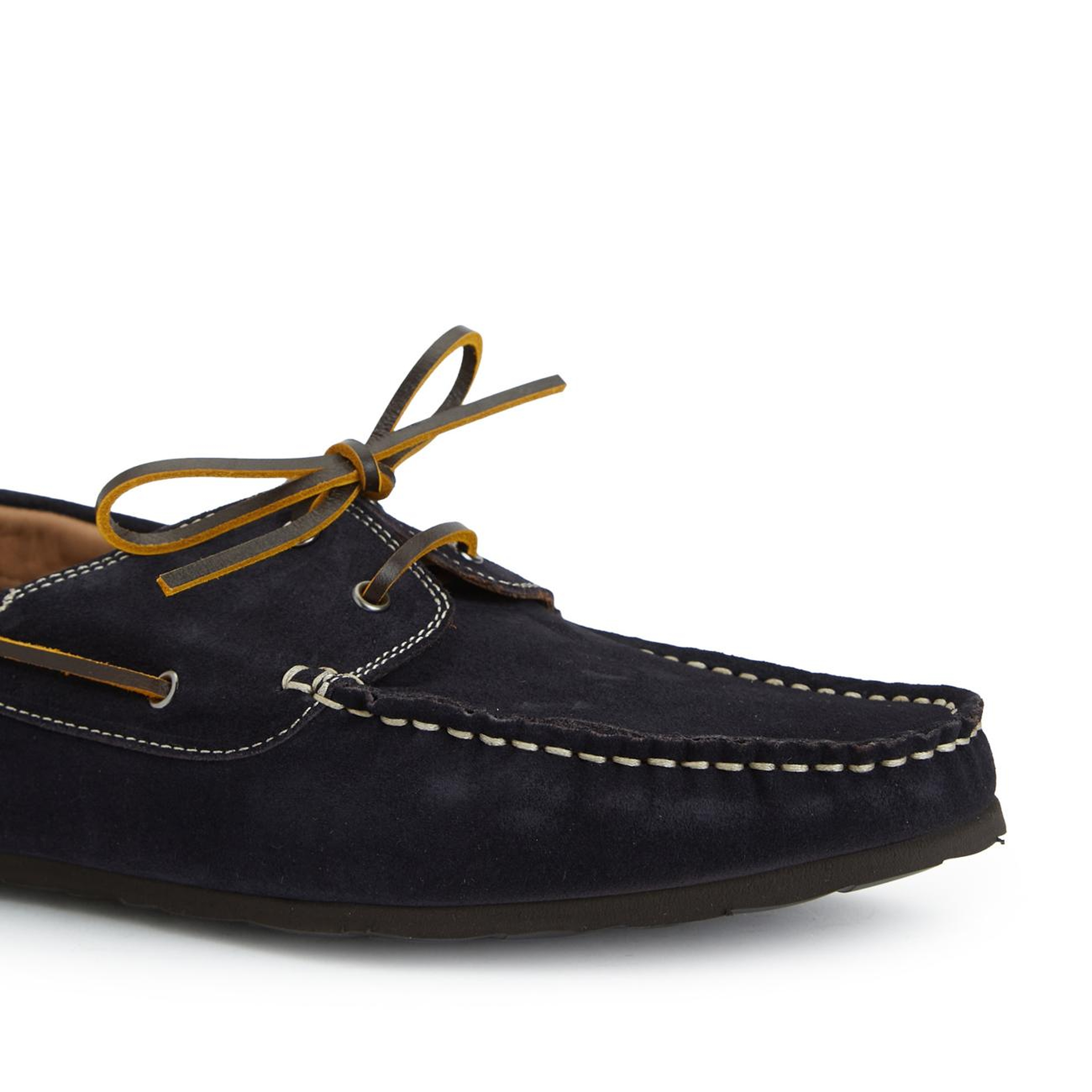 George Hogg Erkek Lacivert Deri Driver Loafer