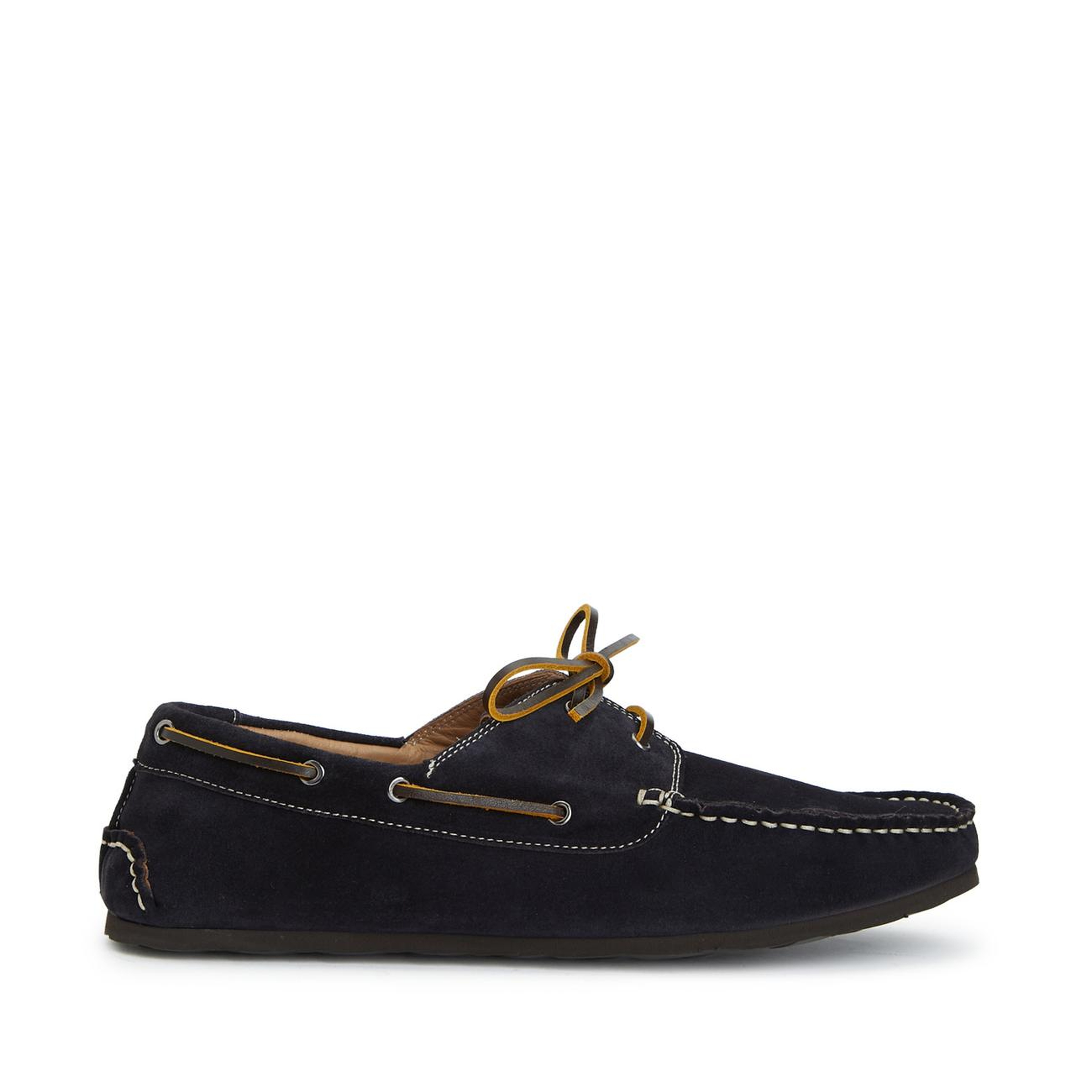 George Hogg Erkek Lacivert Deri Driver Loafer