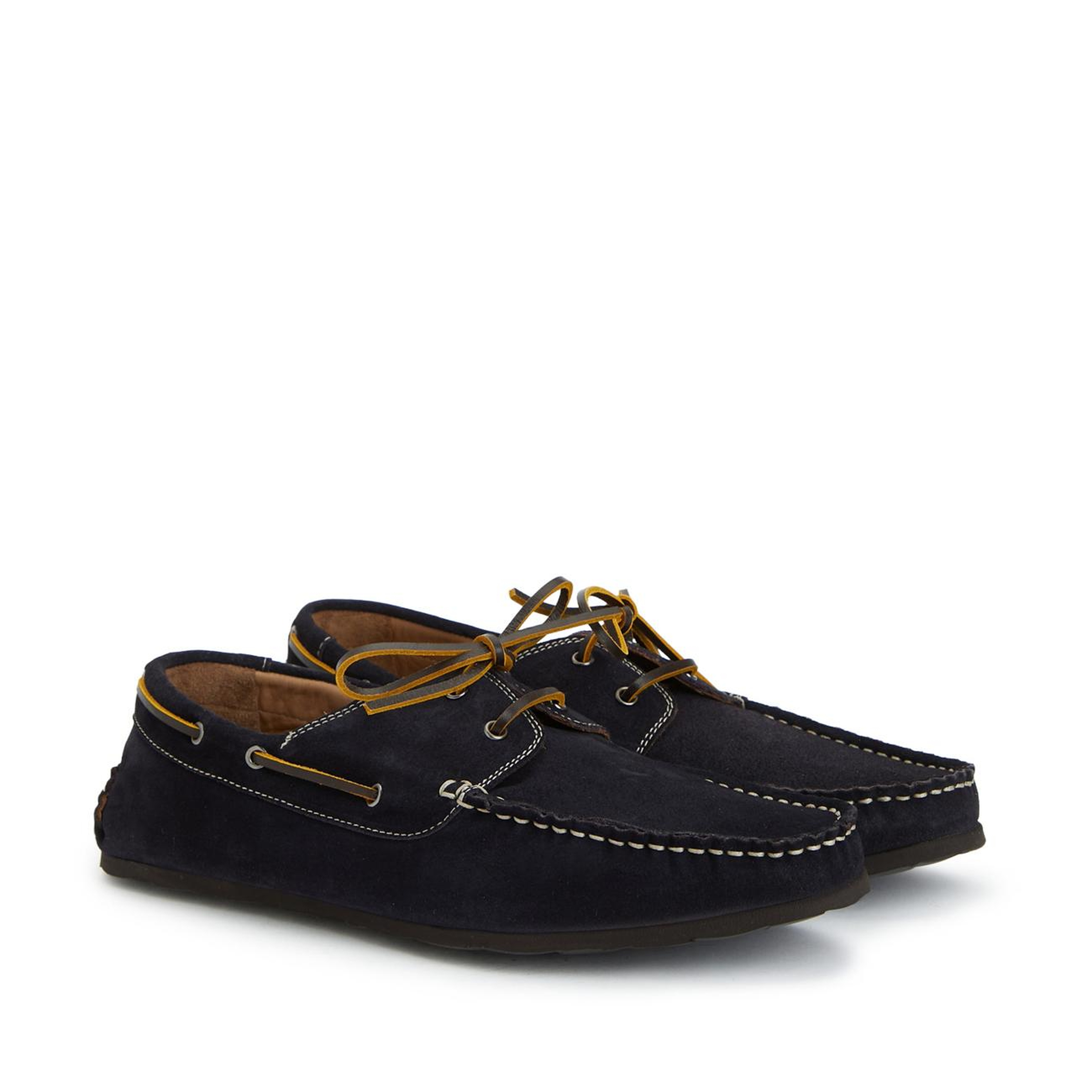 George Hogg Erkek Lacivert Deri Driver Loafer