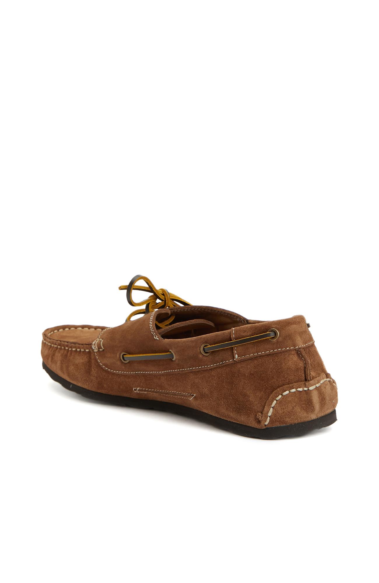 George Hogg Erkek Taba Deri Driver Loafer