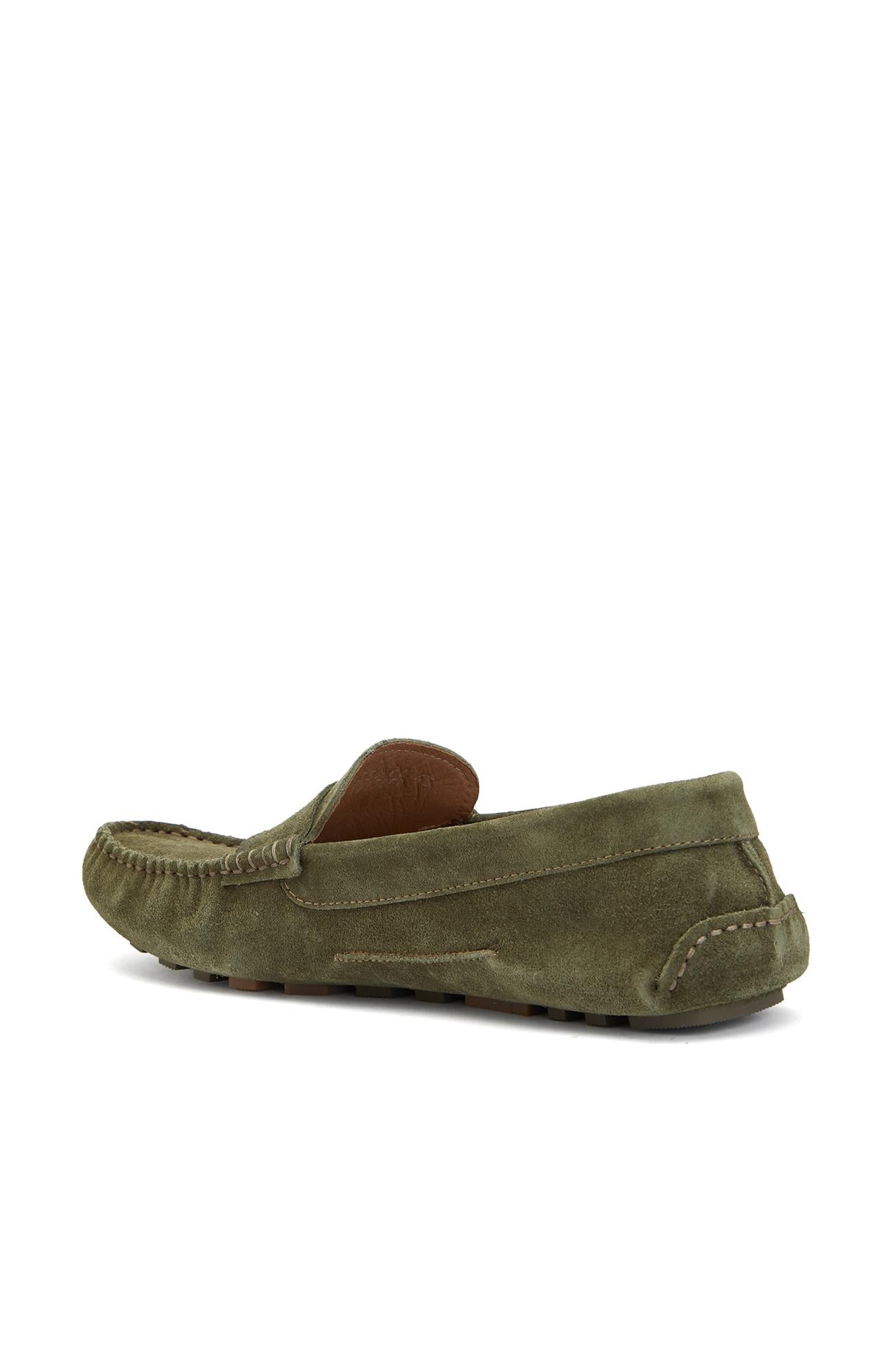 Divarese Erkek Açık Haki Süet Loafer