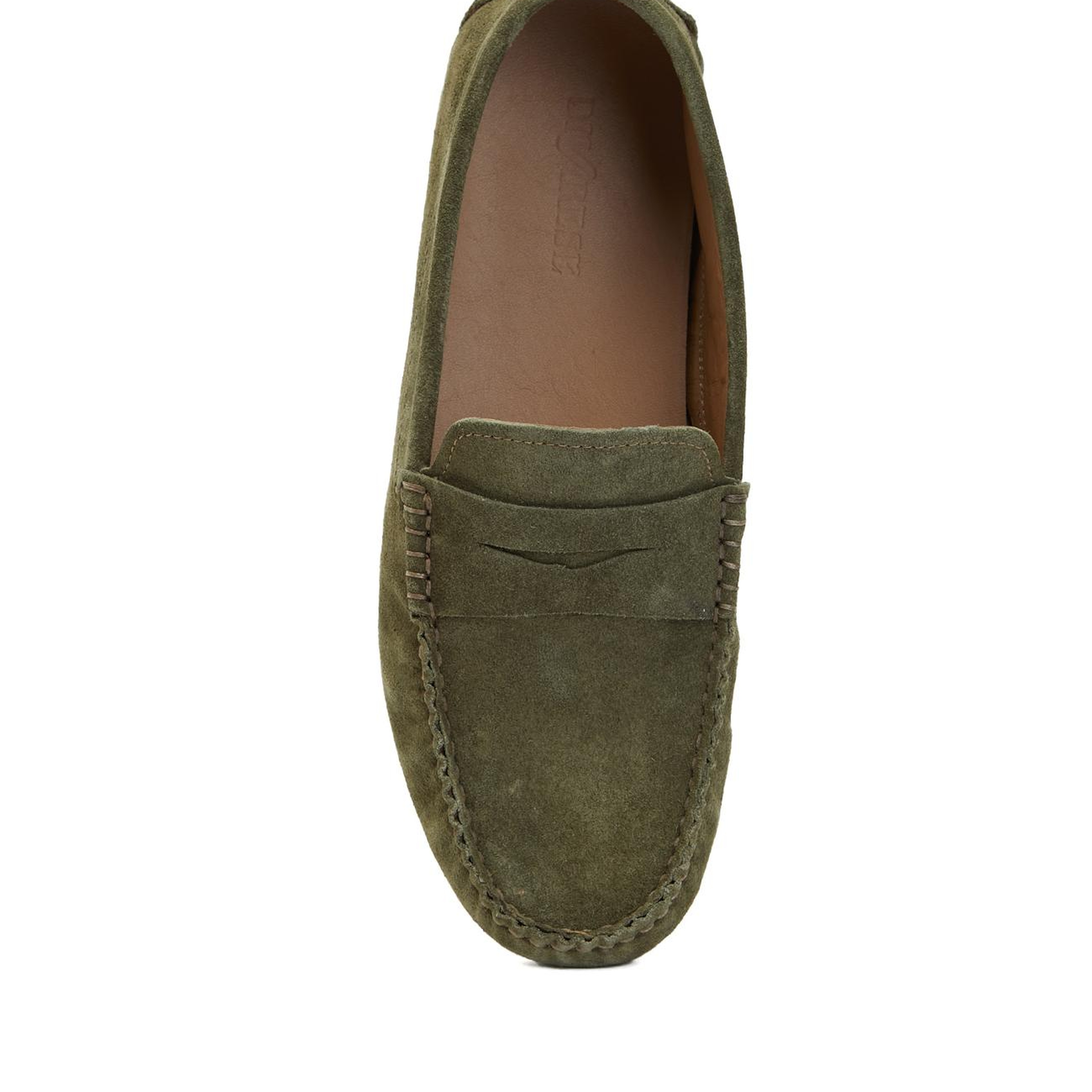 Divarese Erkek Açık Haki Süet Loafer