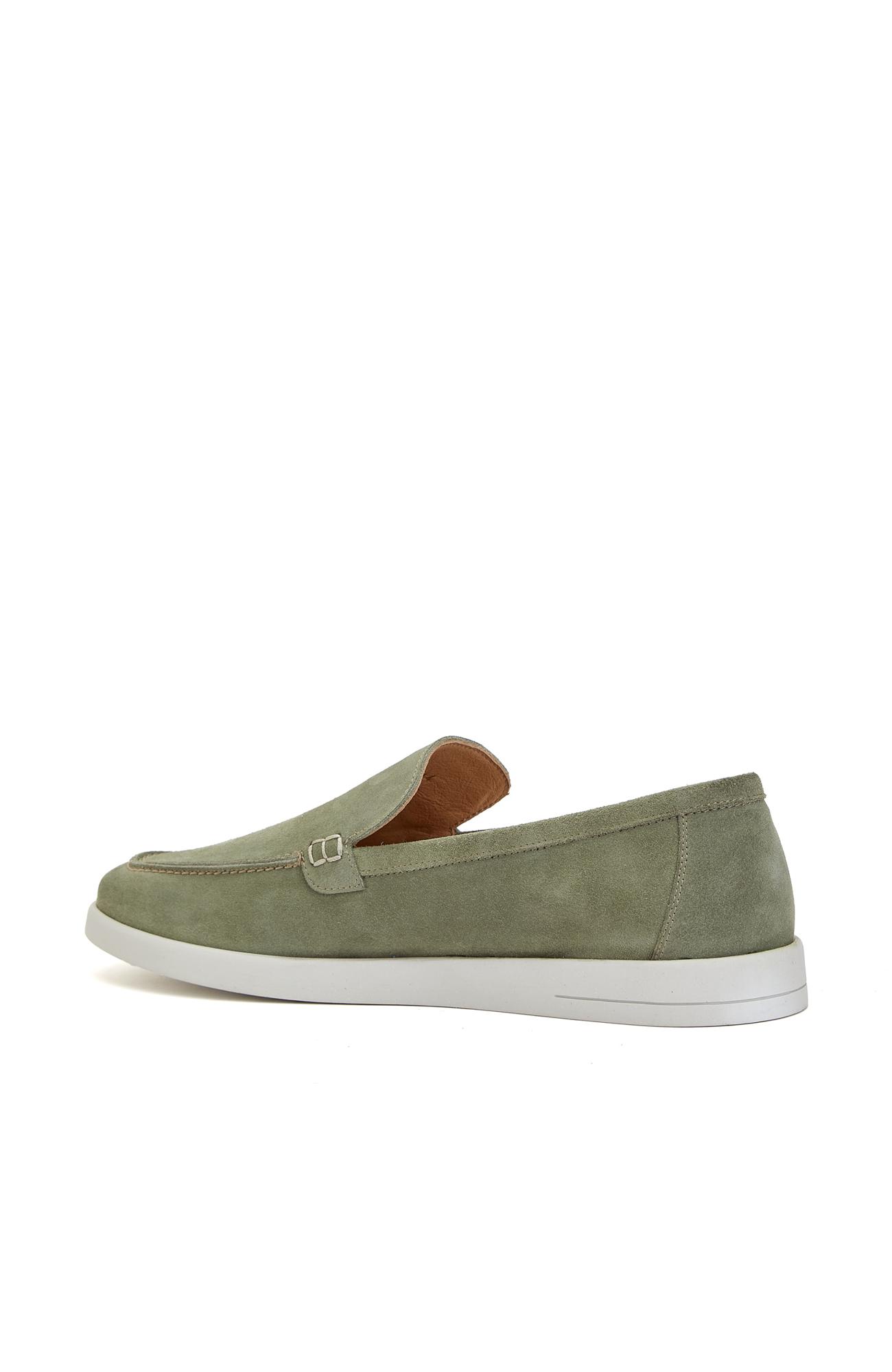Divarese Erkek Yeşil Deri Loafer