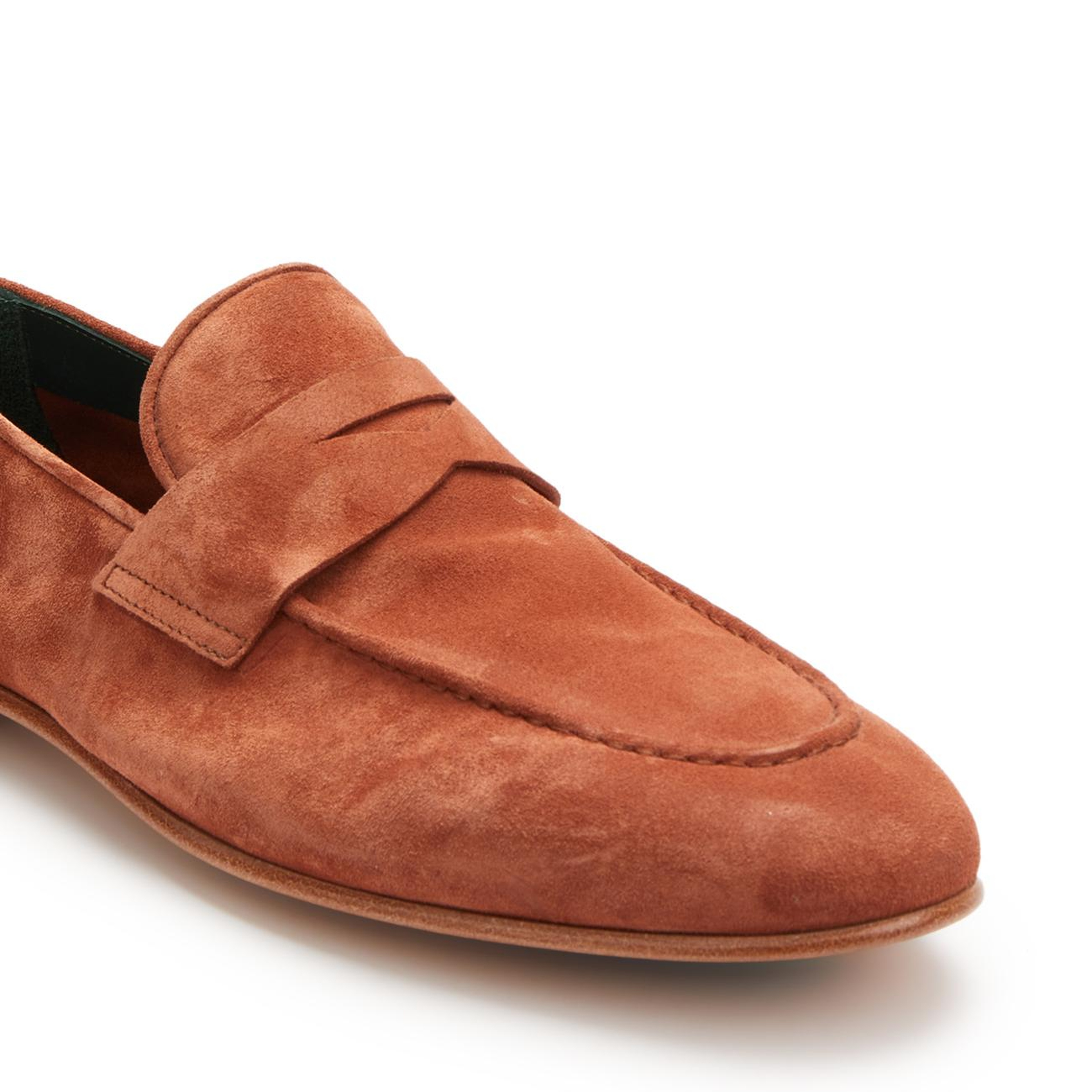 George Hogg Erkek Kiremit Astarsız Süet Loafer