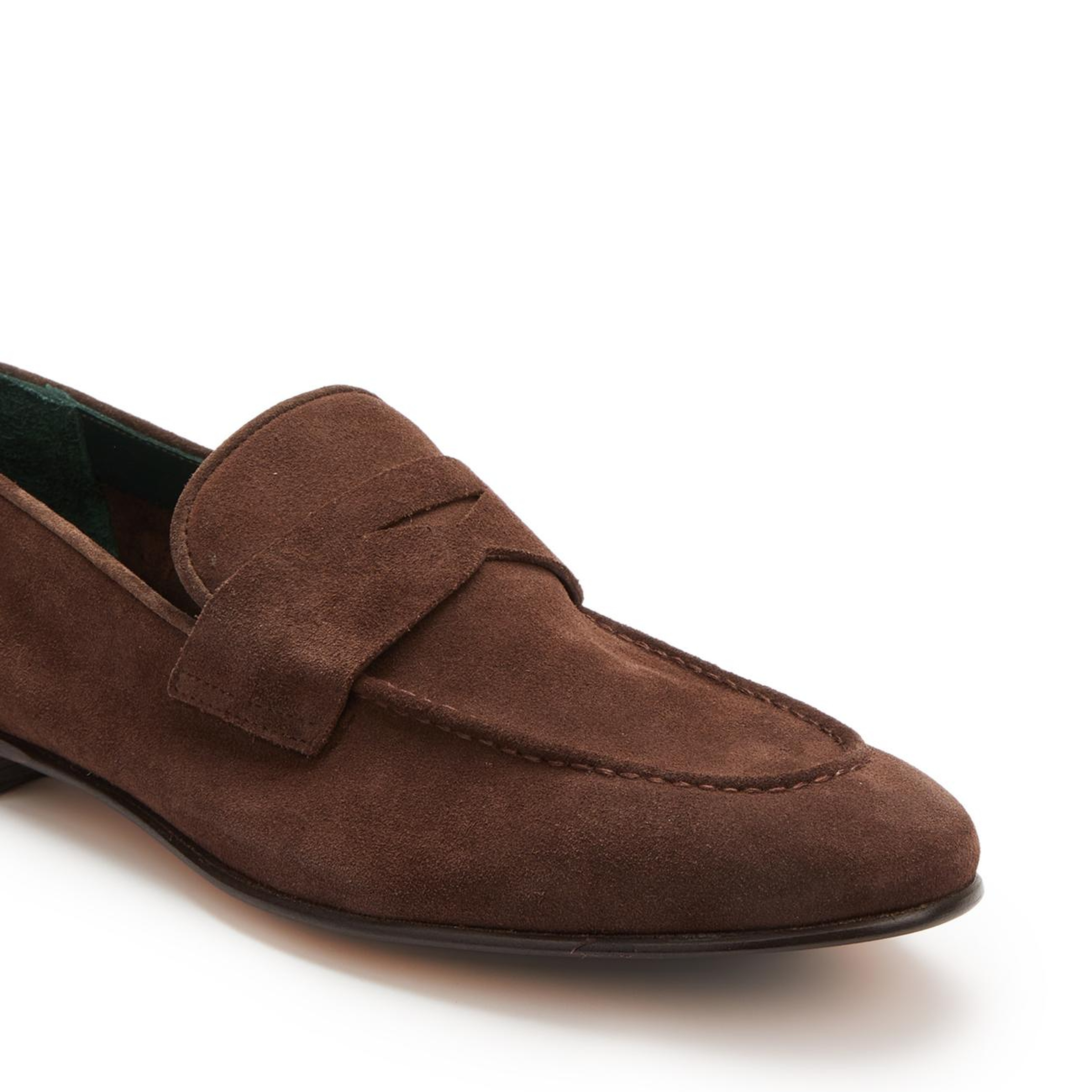 George Hogg Erkek Acı Kahve Astarsız Süet Loafer