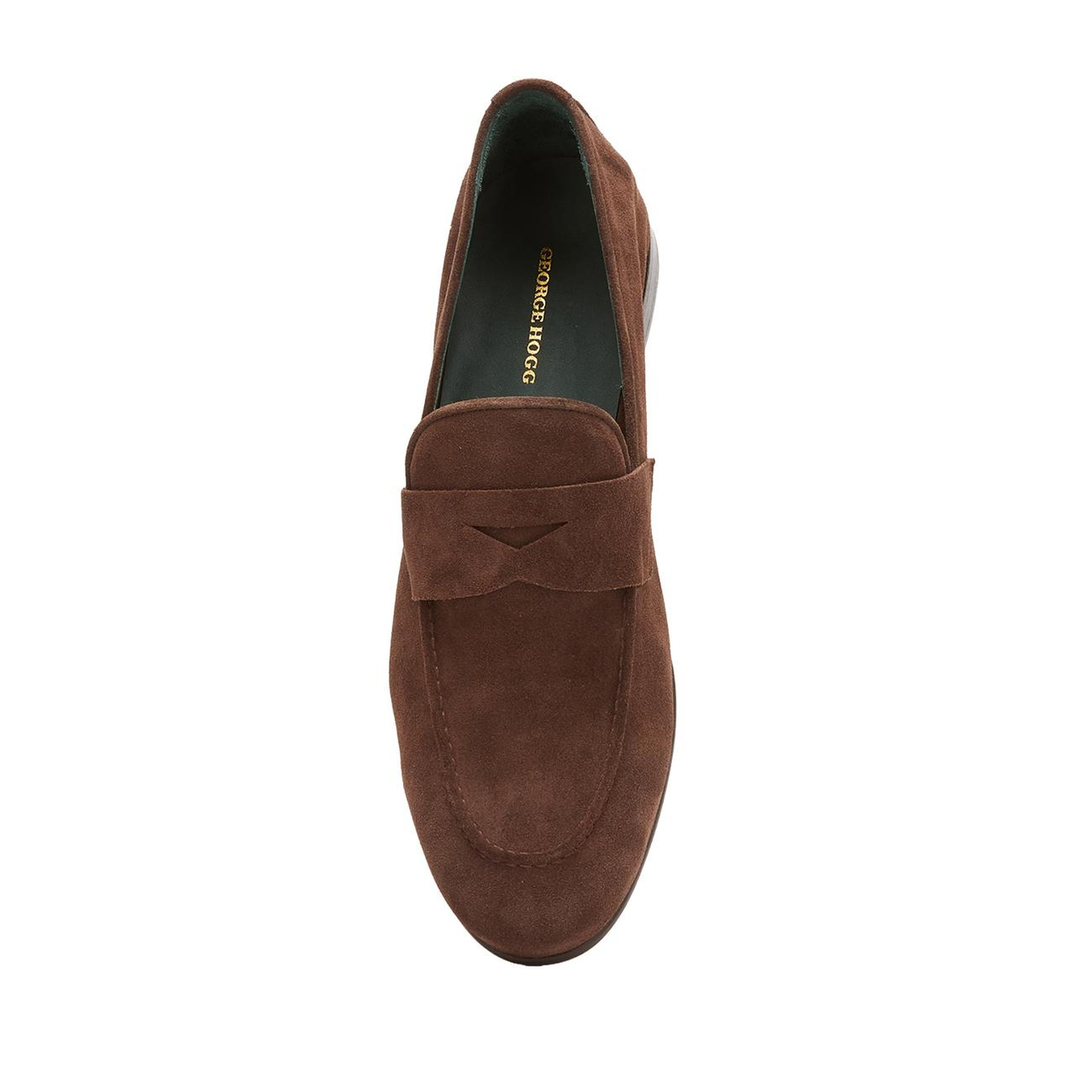 George Hogg Erkek Acı Kahve Astarsız Süet Loafer