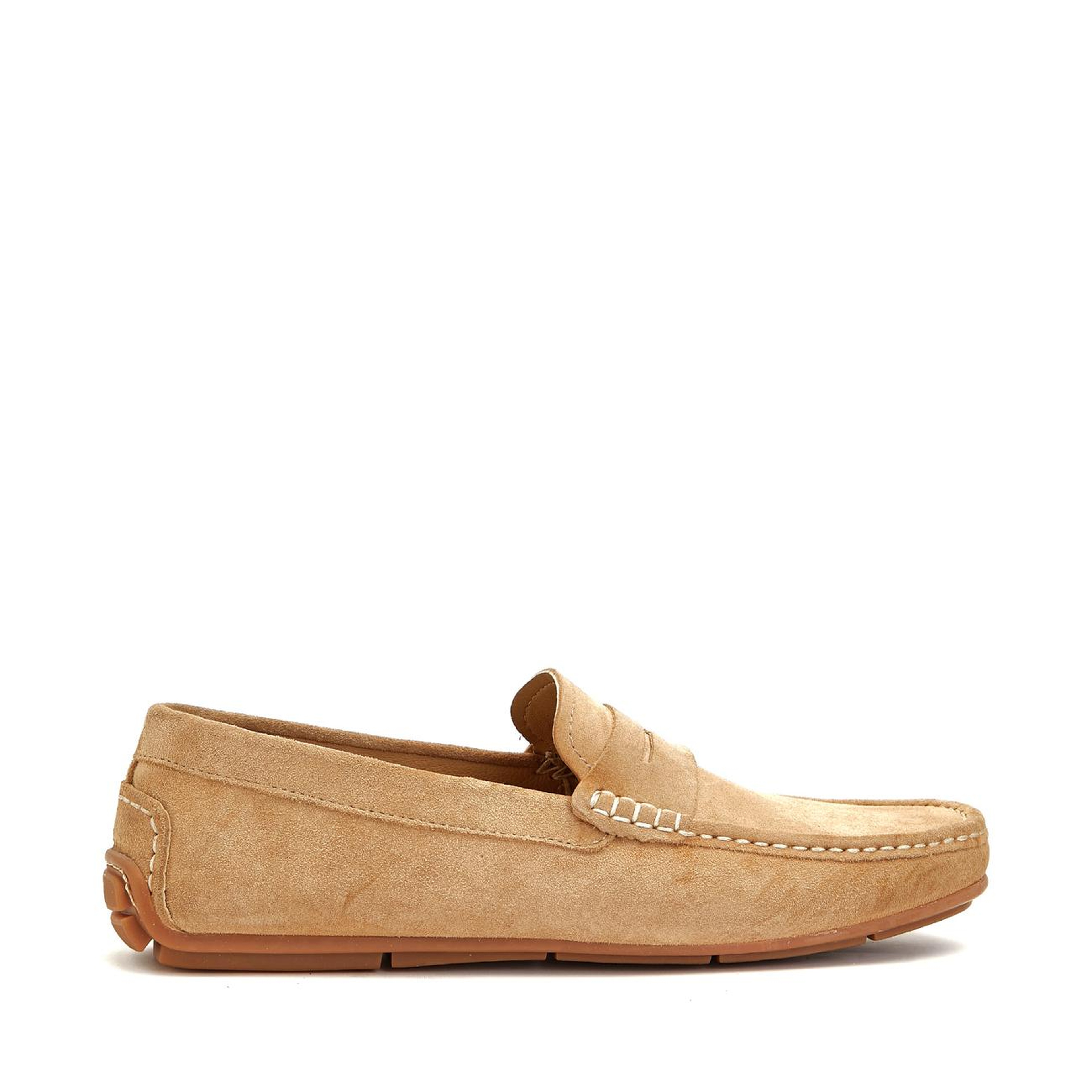 Divarese Erkek Camel Saraç Detaylı Süet Loafer