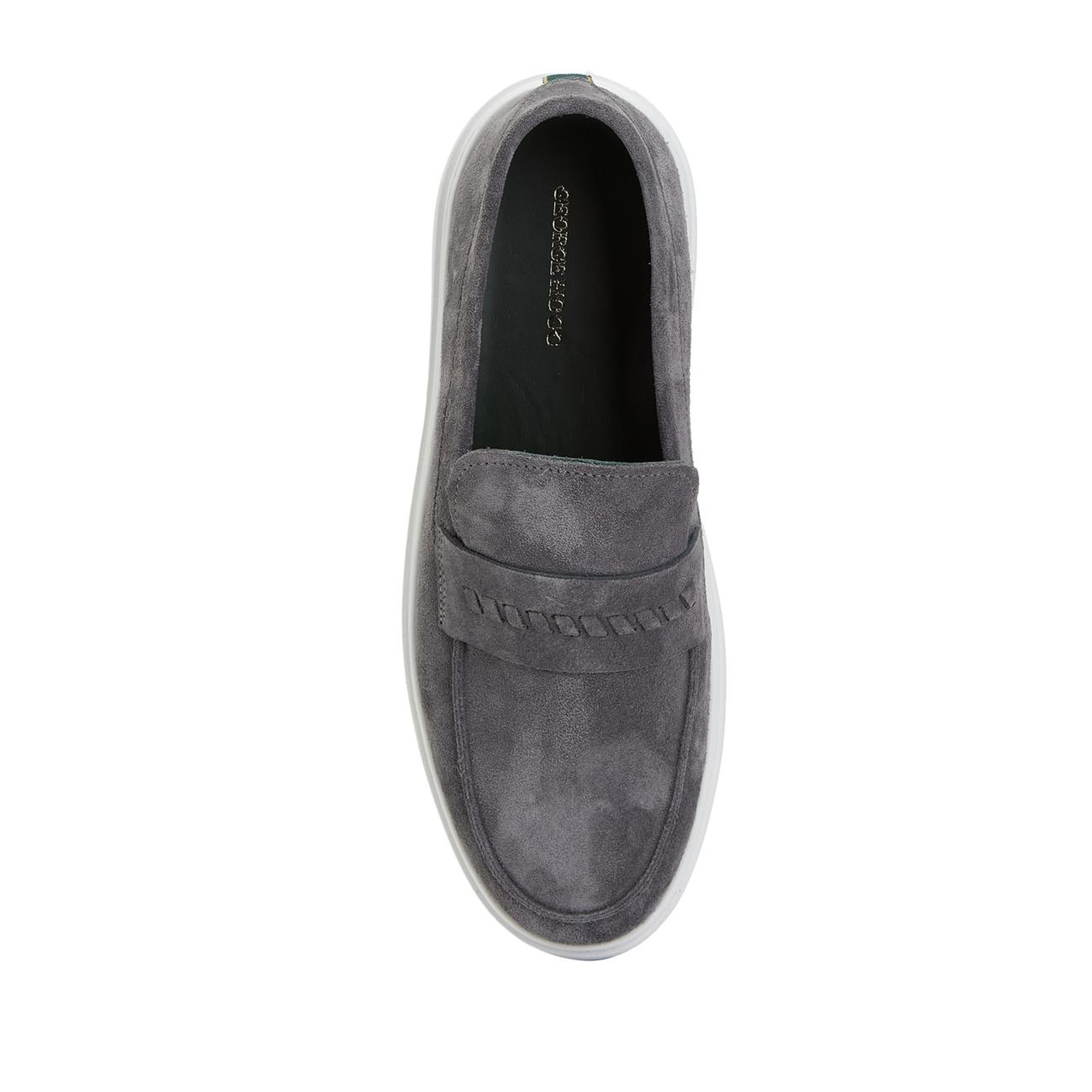 George Hogg Erkek Antrasit Süet Loafer
