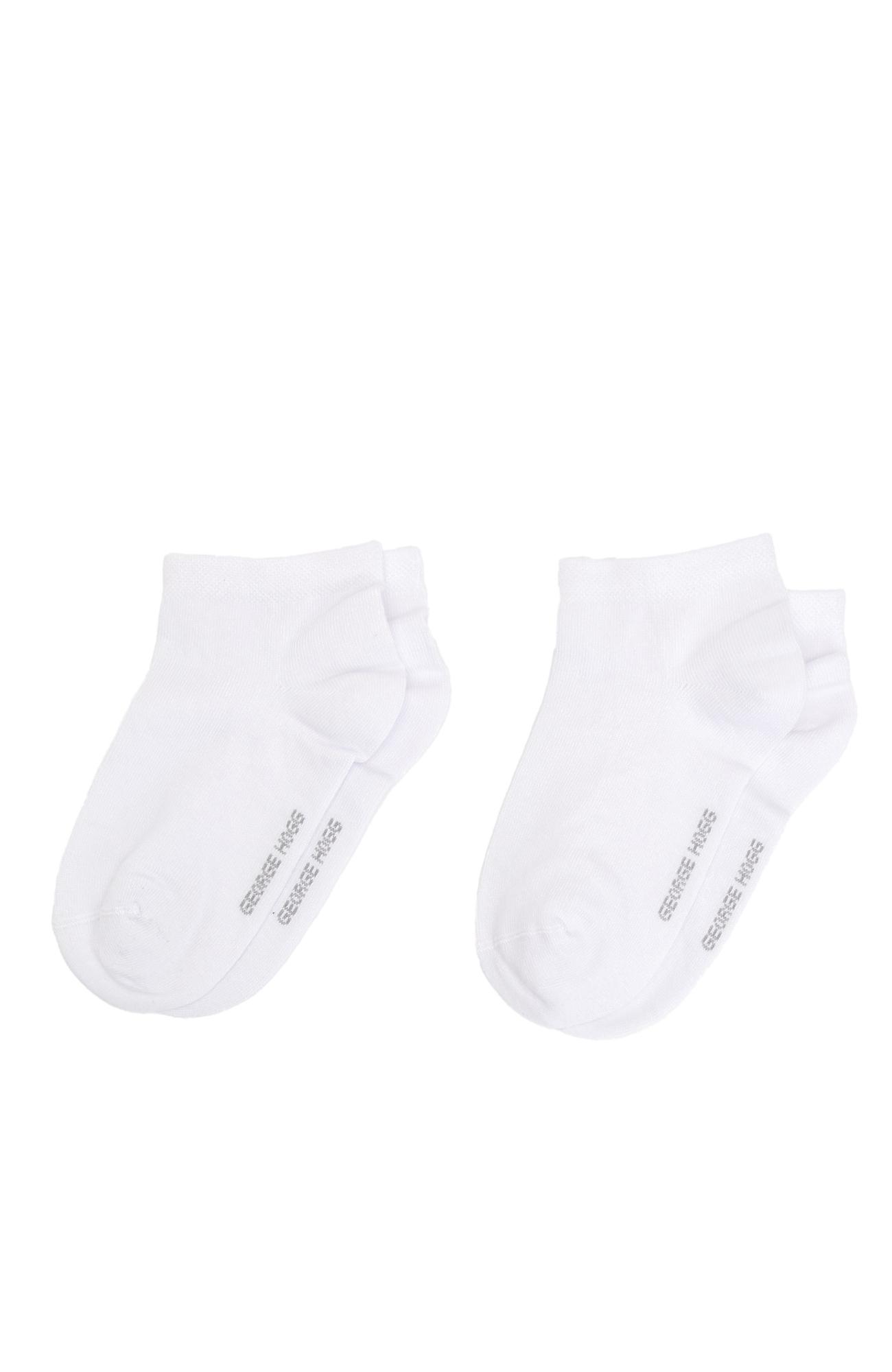 George Hogg Kadın Beyaz 2li Bambu Patik Çorap Seti