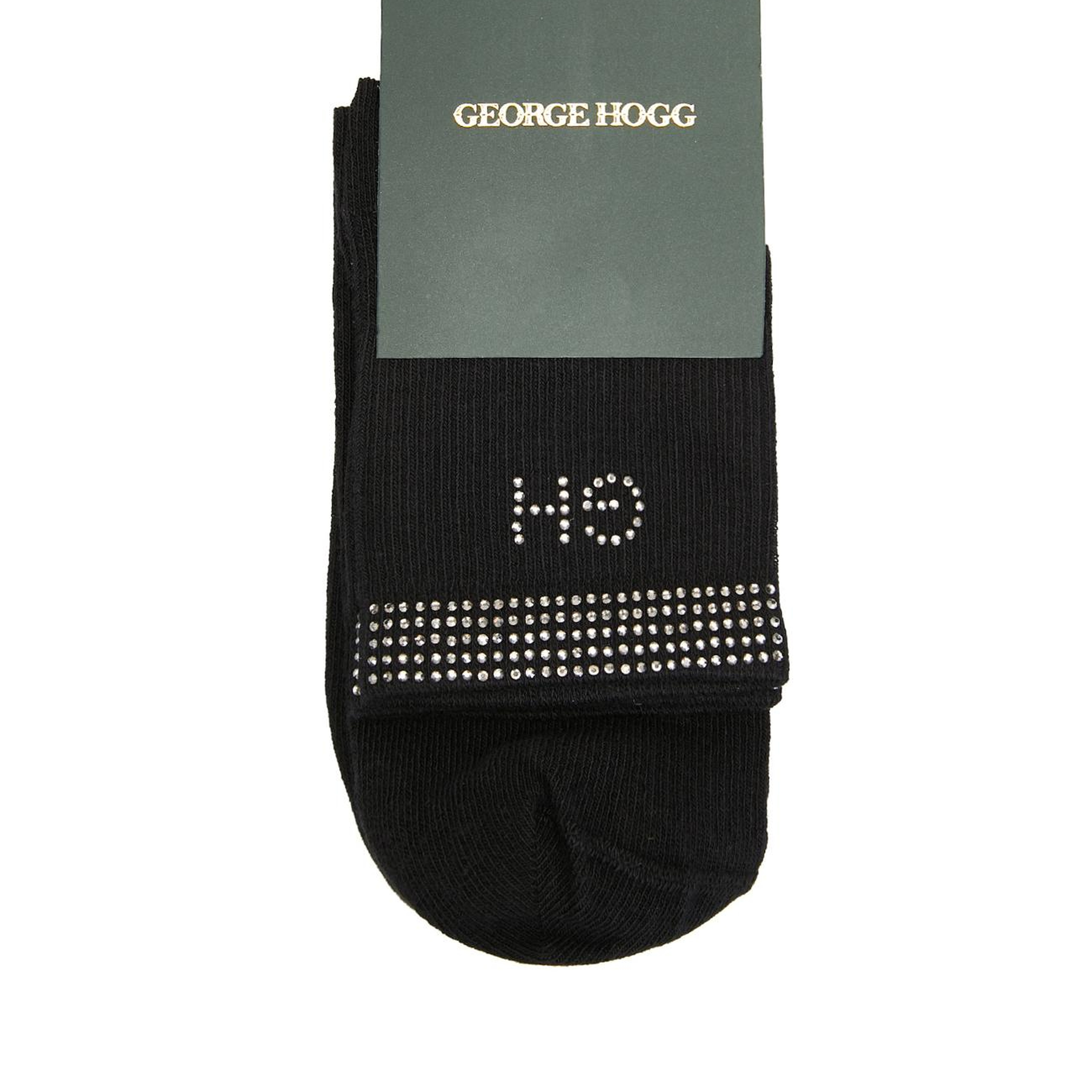 George Hogg Kadın Siyah Sneaker Çorap