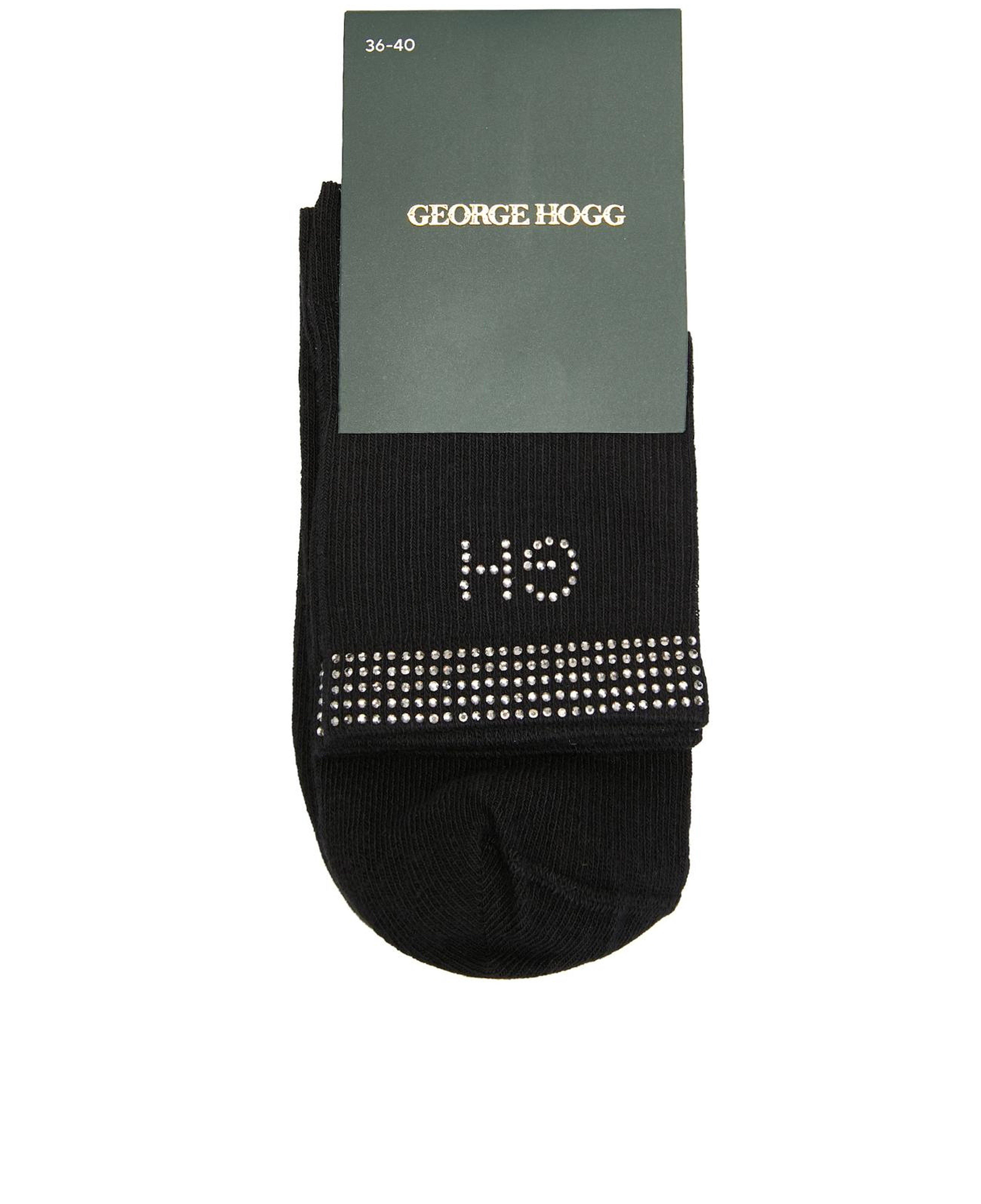 George Hogg Kadın Siyah Sneaker Çorap