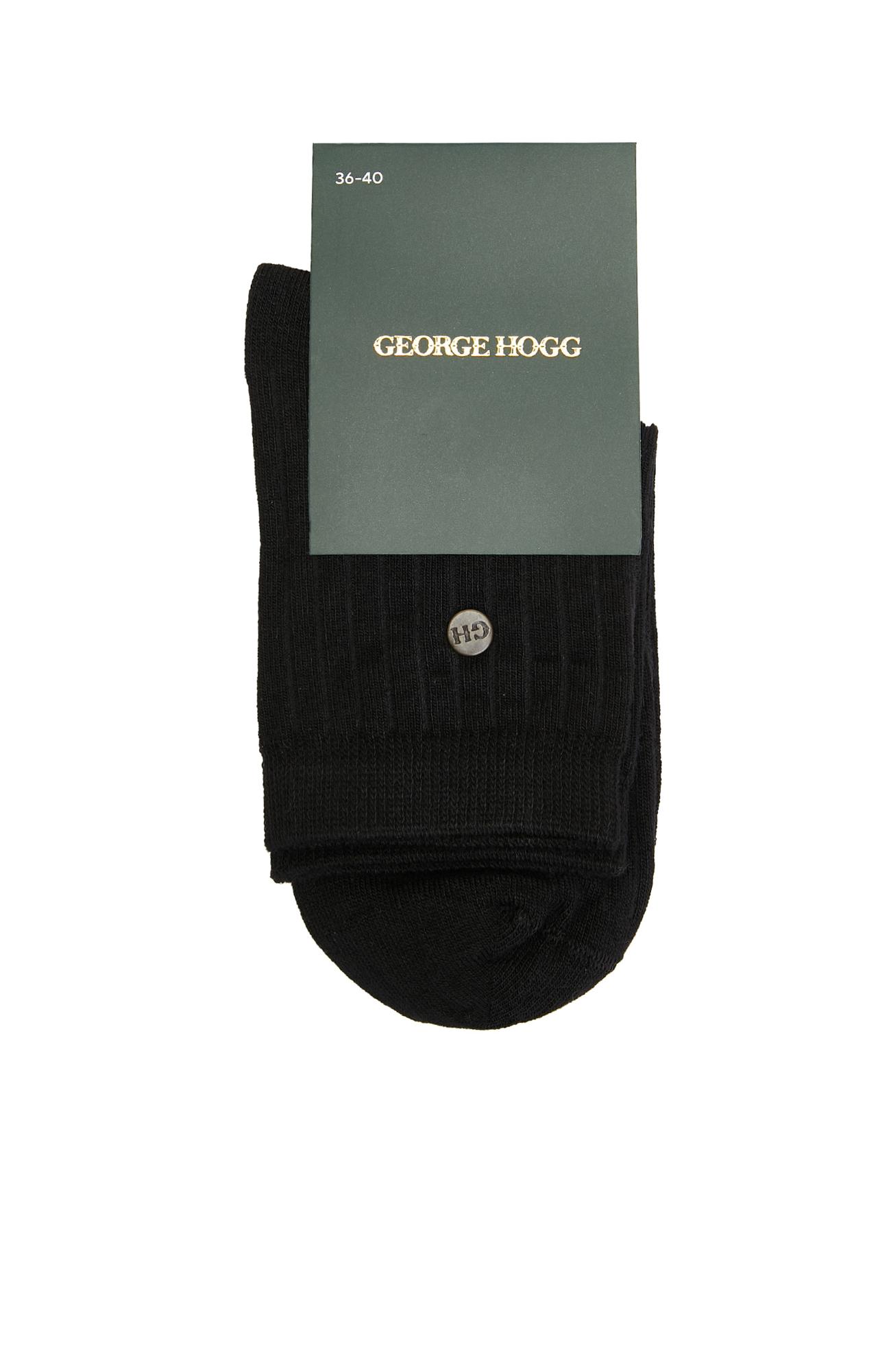 George Hogg Kadın Siyah Bambu Soket Çorap