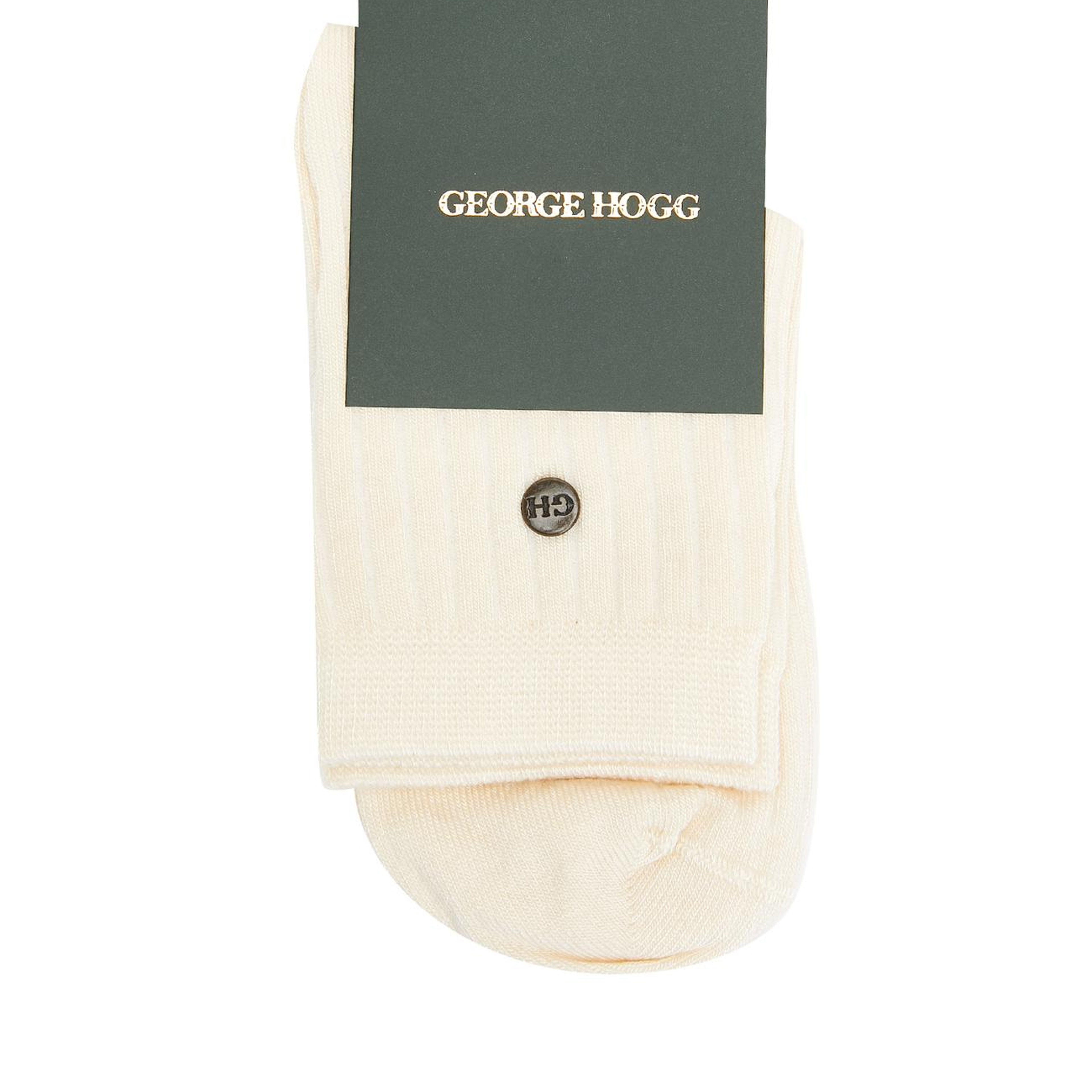George Hogg Kadın Ekru Bambu Soket Çorap