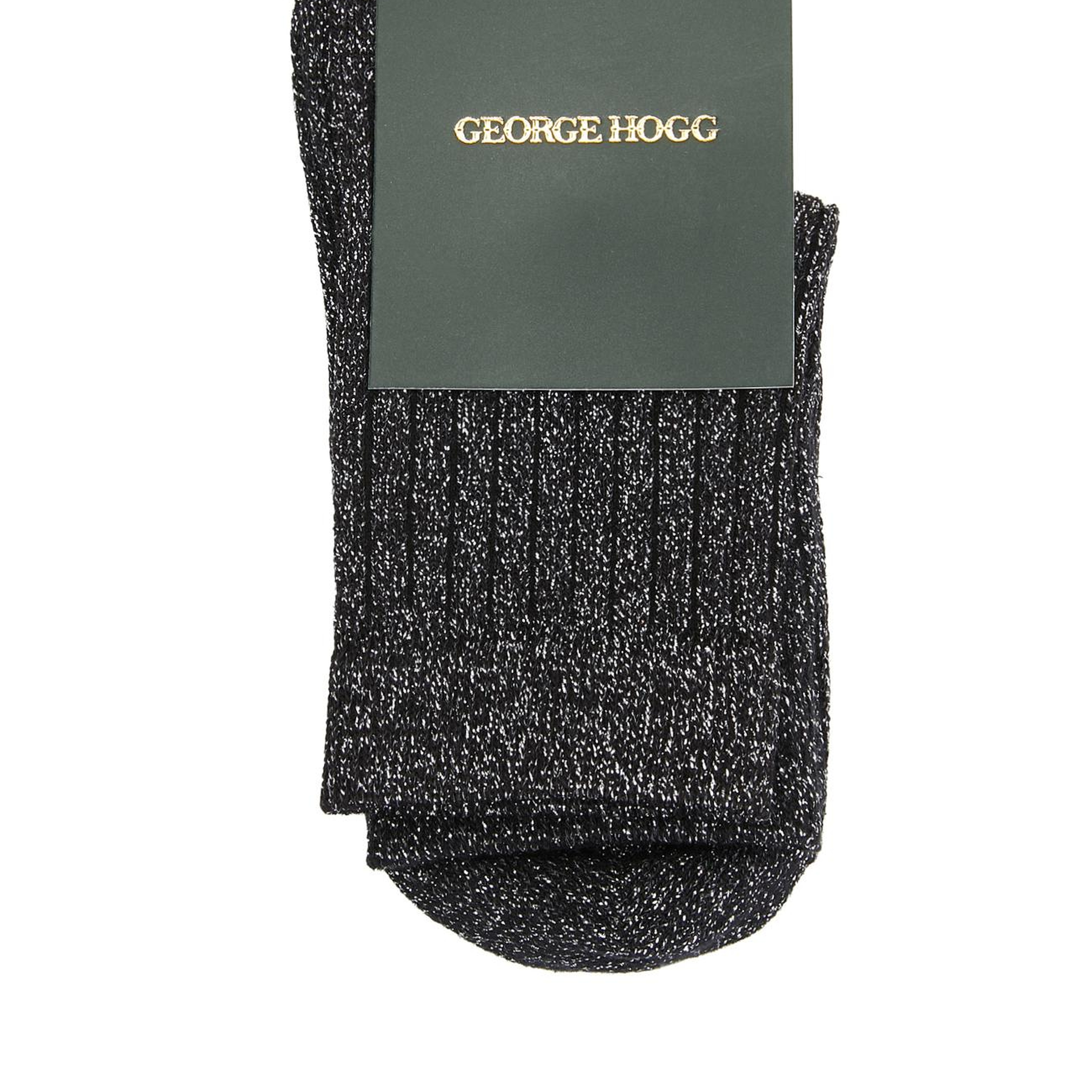 George Hogg Kadın Siyah Düz Soket Çorap