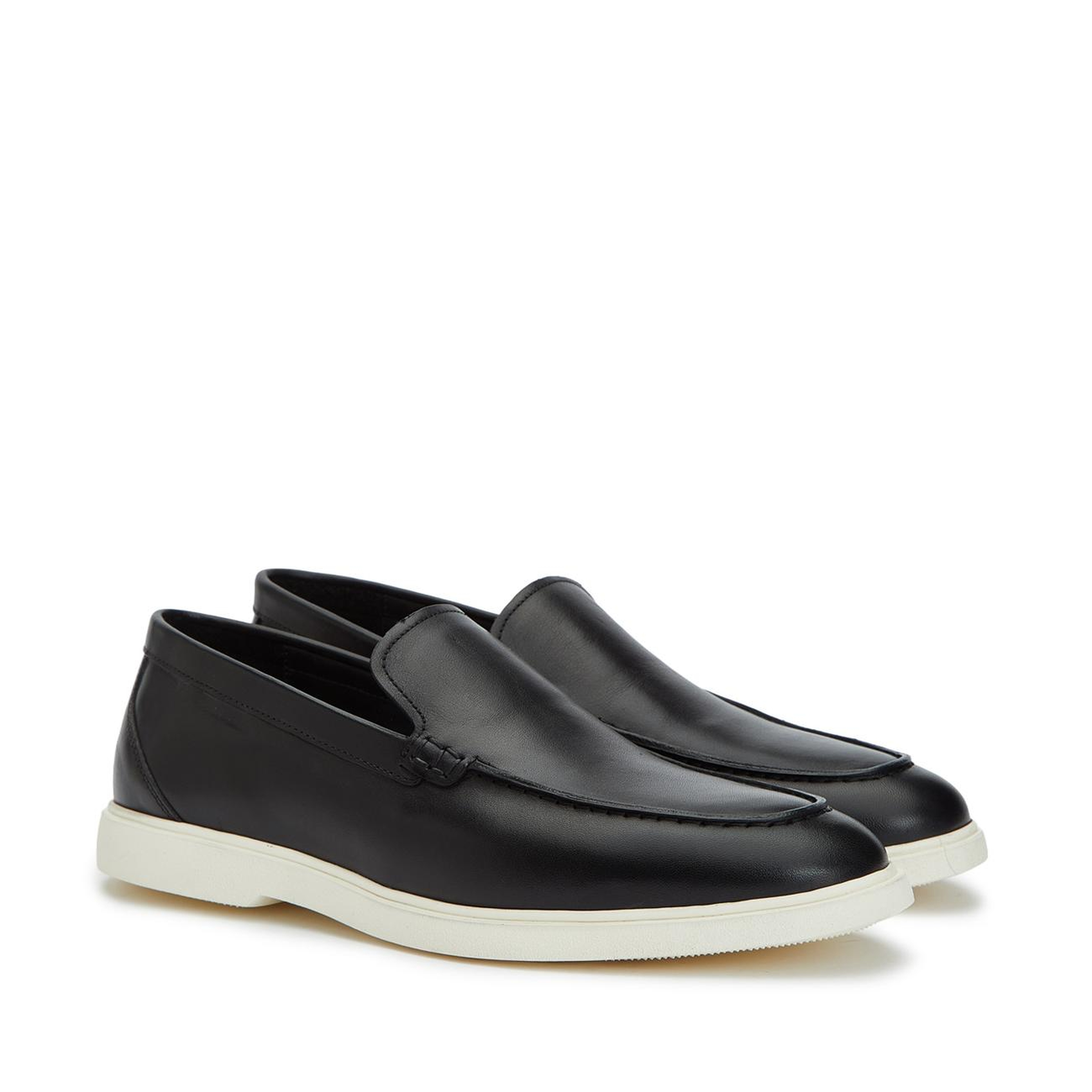 Divarese Erkek Siyah Deri Loafer