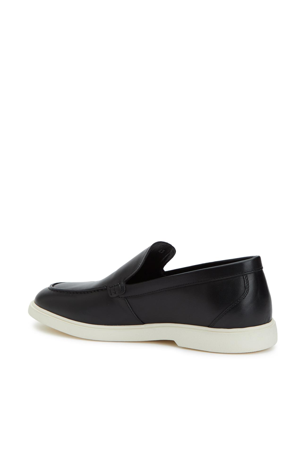 Divarese Erkek Siyah Deri Loafer