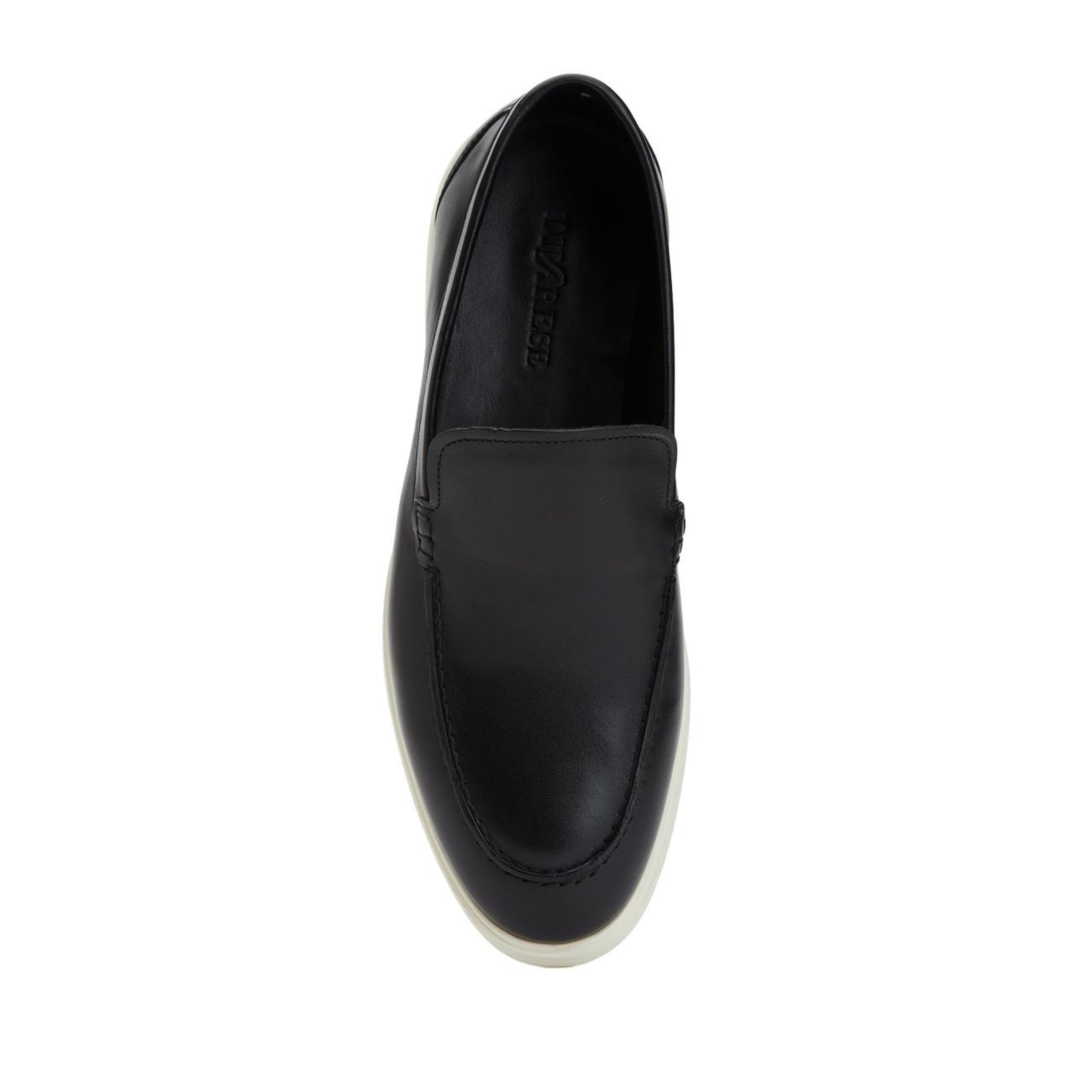 Divarese Erkek Siyah Deri Loafer