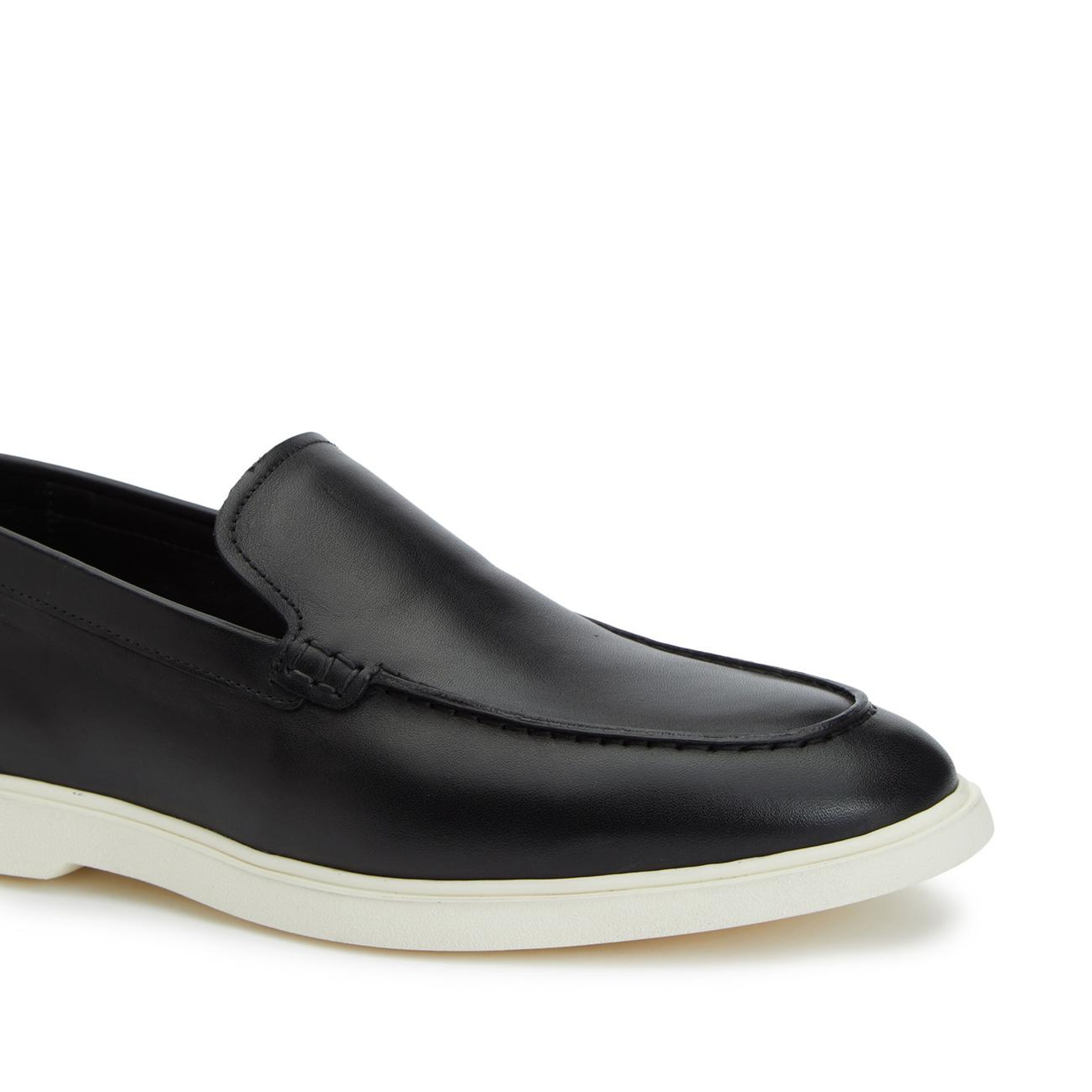 Divarese Erkek Siyah Deri Loafer