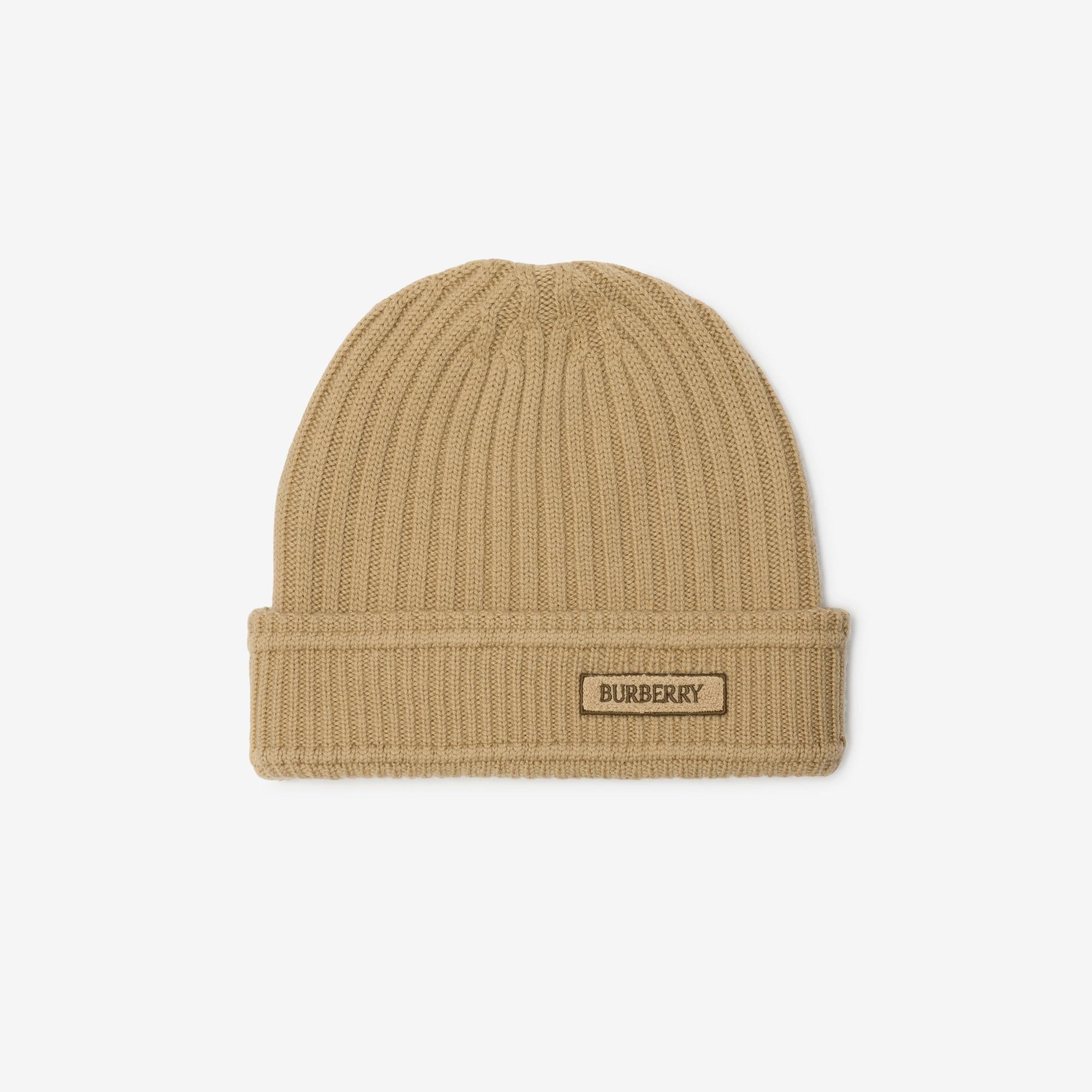 Burberry Logo Wool Erkek Bej Bere