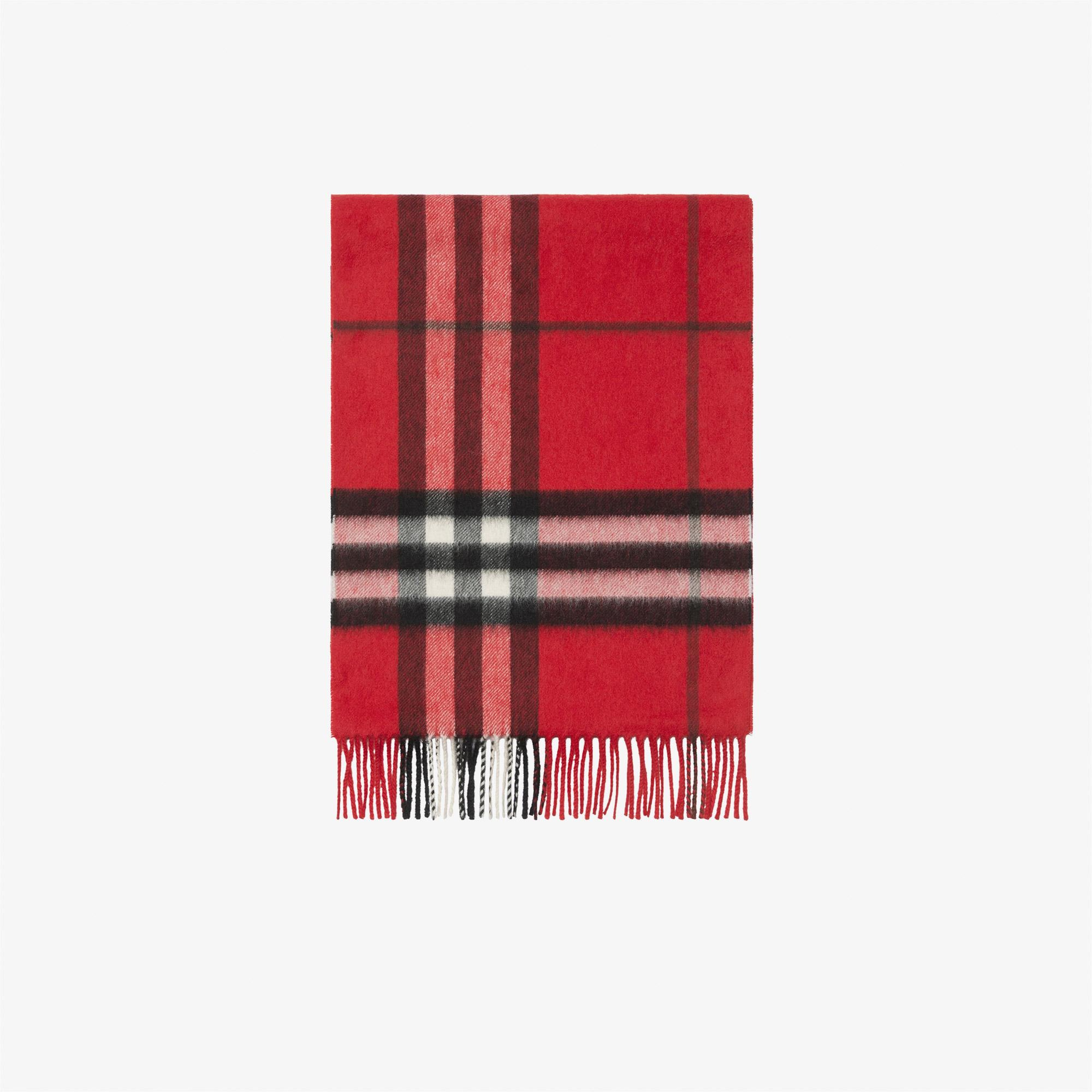 Burberry Giant Check Kadın Kırmızı Atkı