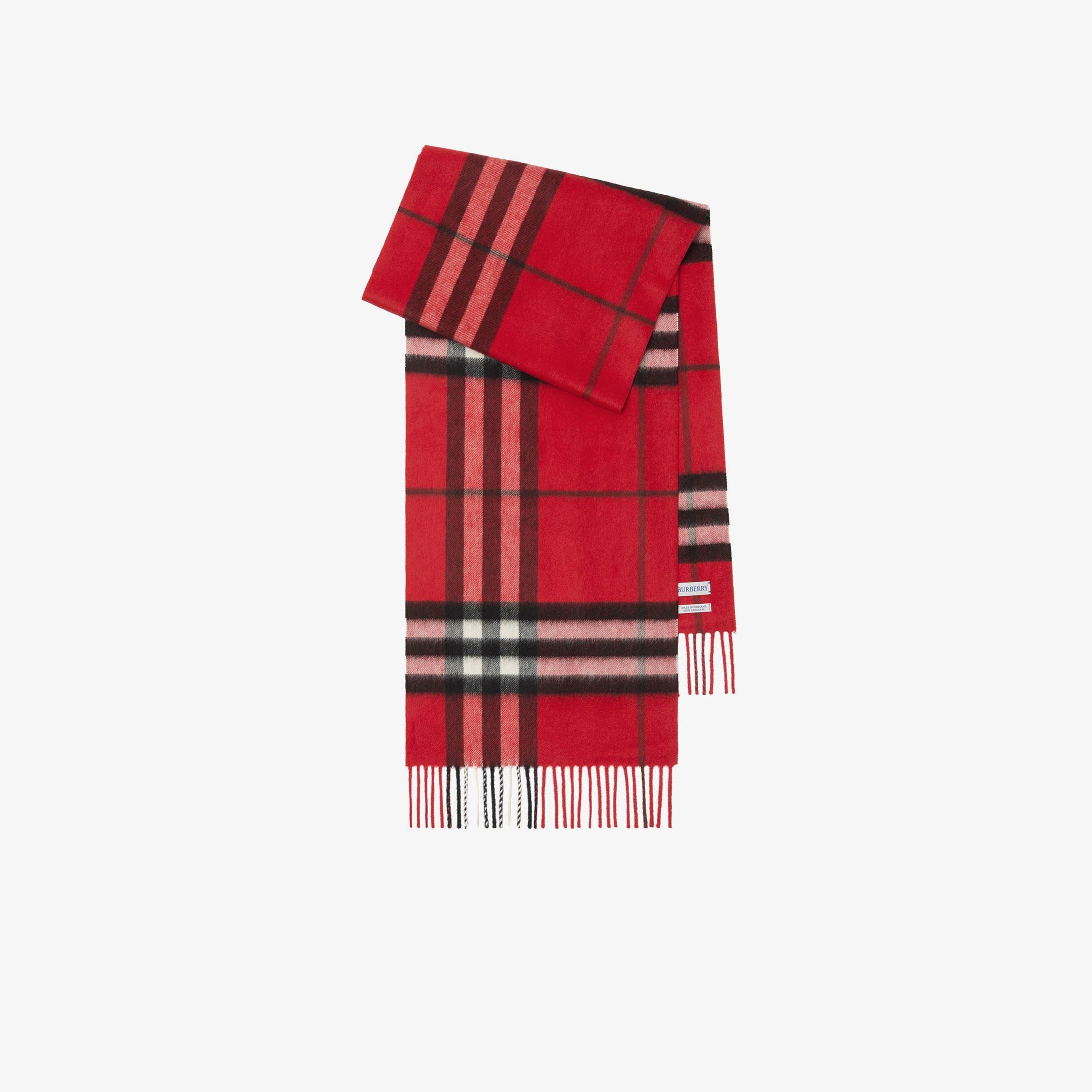 Burberry Giant Check Kadın Kırmızı Atkı