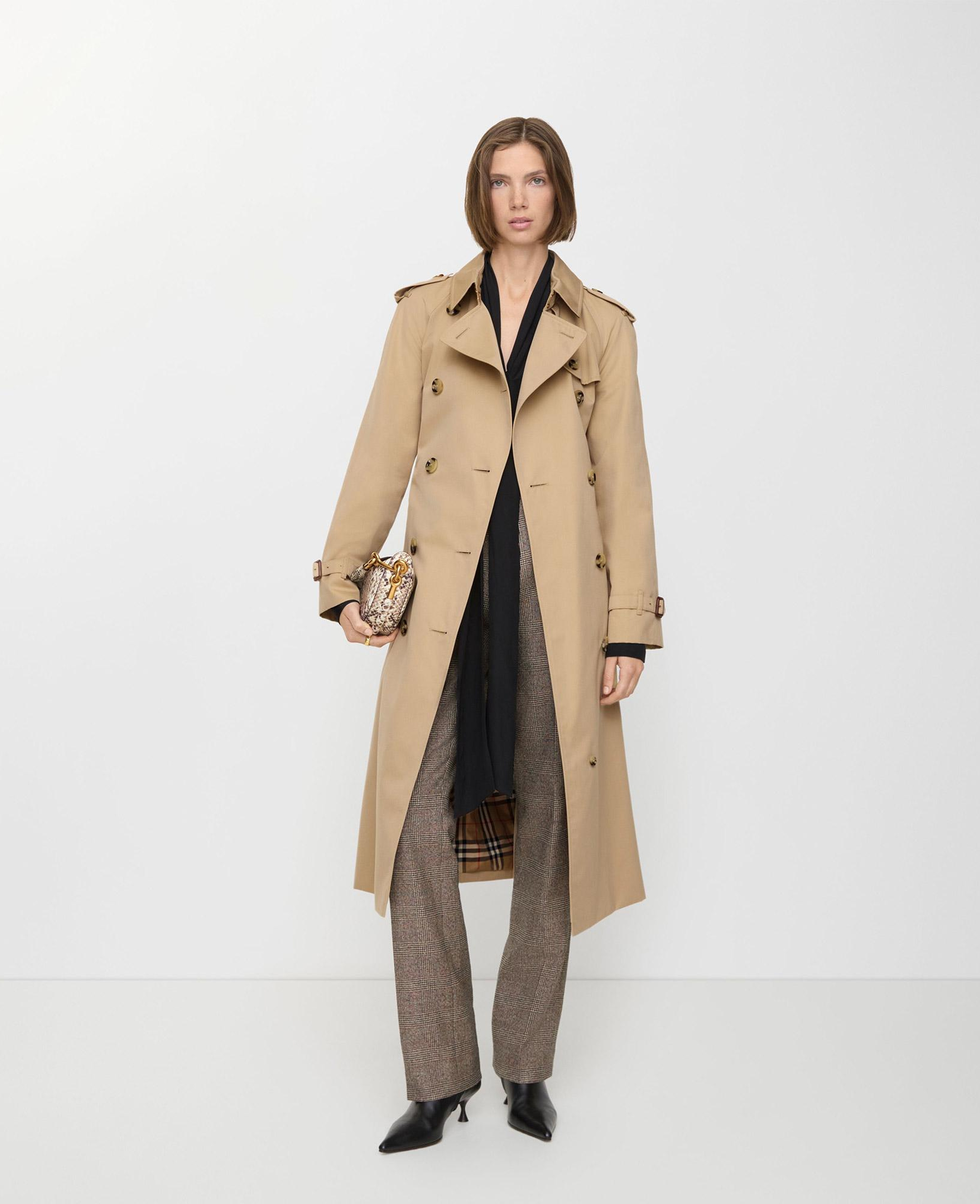 Burberry Long Waterloo Heritage Kadın Bej Trençkot