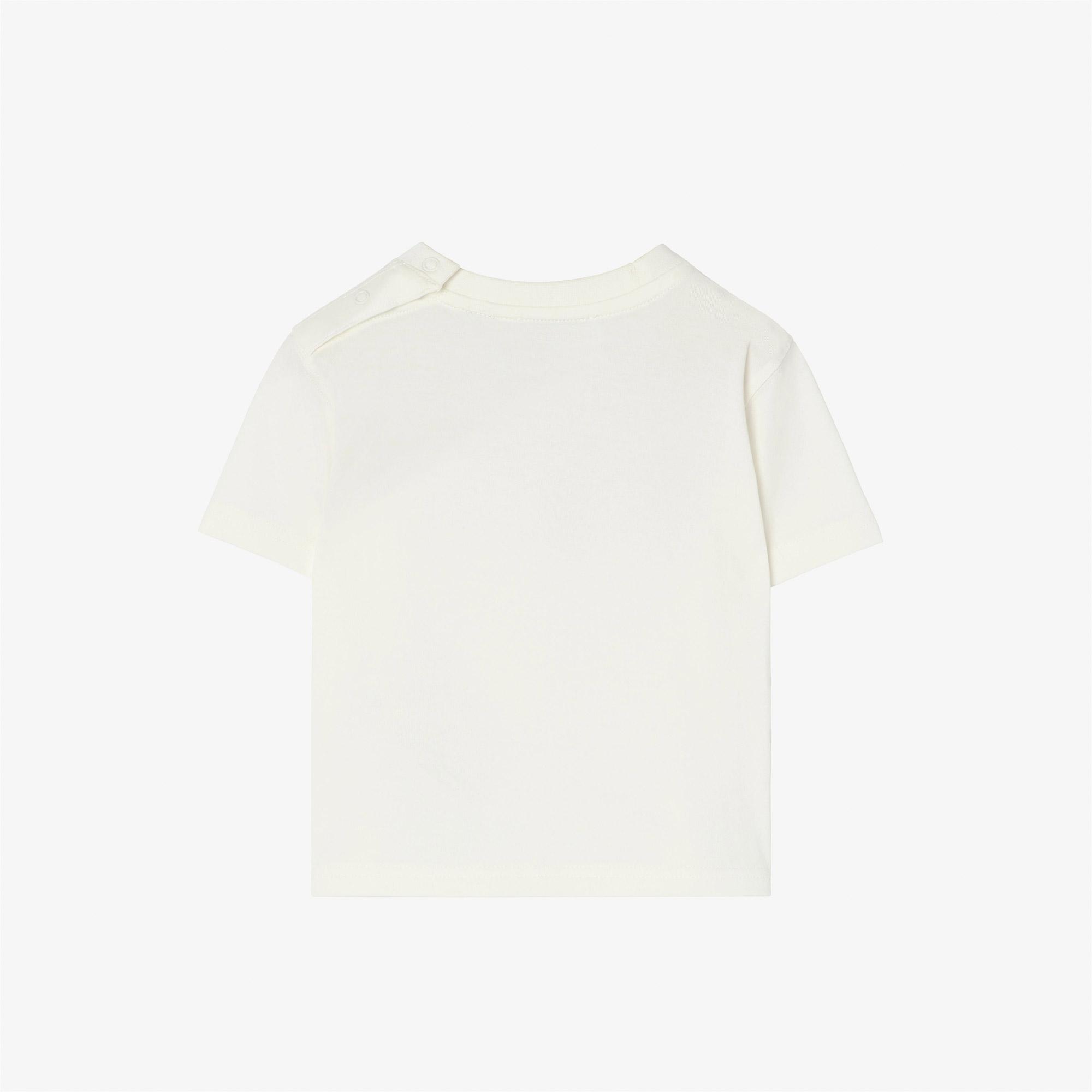 Burberry Cedar Crest Çocuk Beyaz T-Shirt