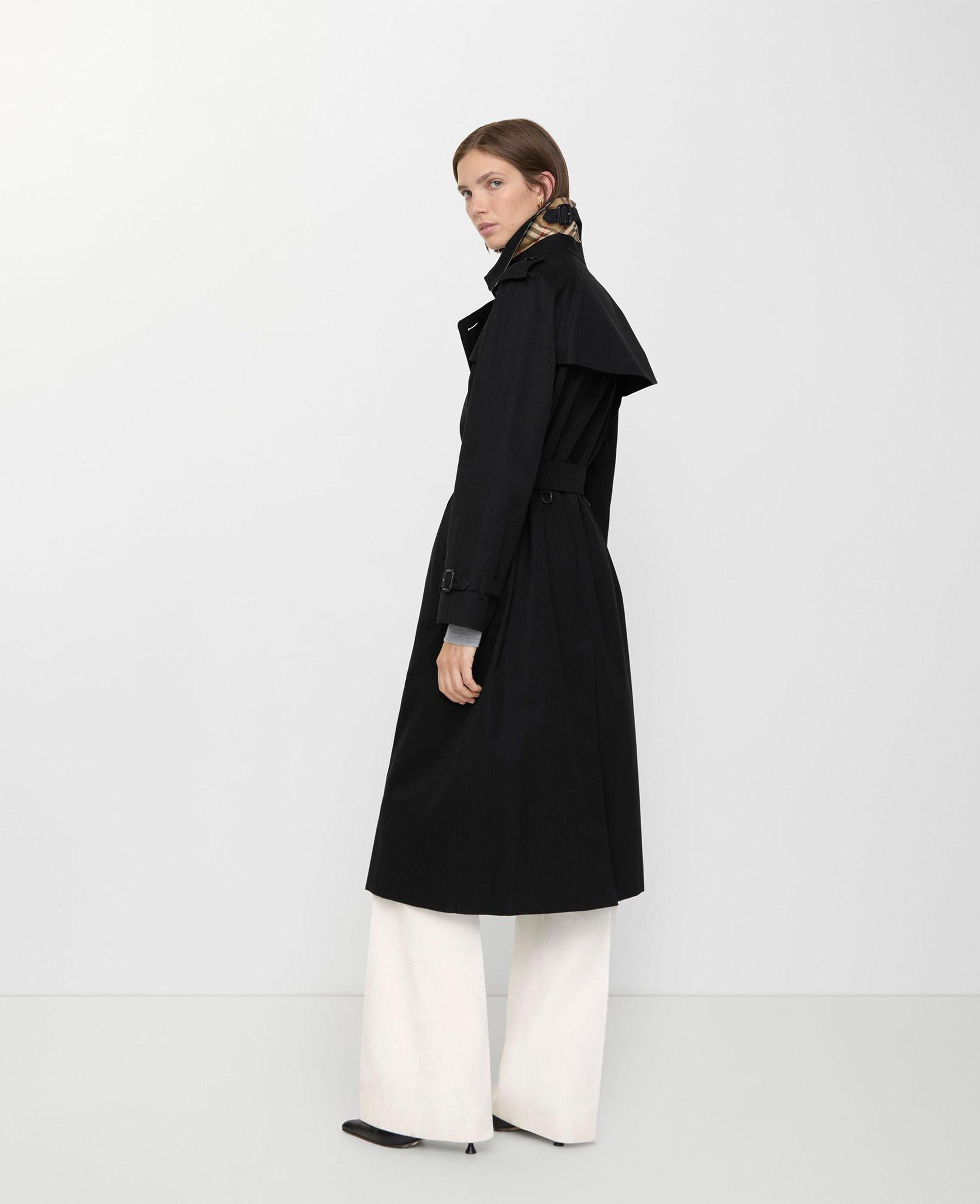 Burberry Long Waterloo Heritage Kadın Siyah Trençkot