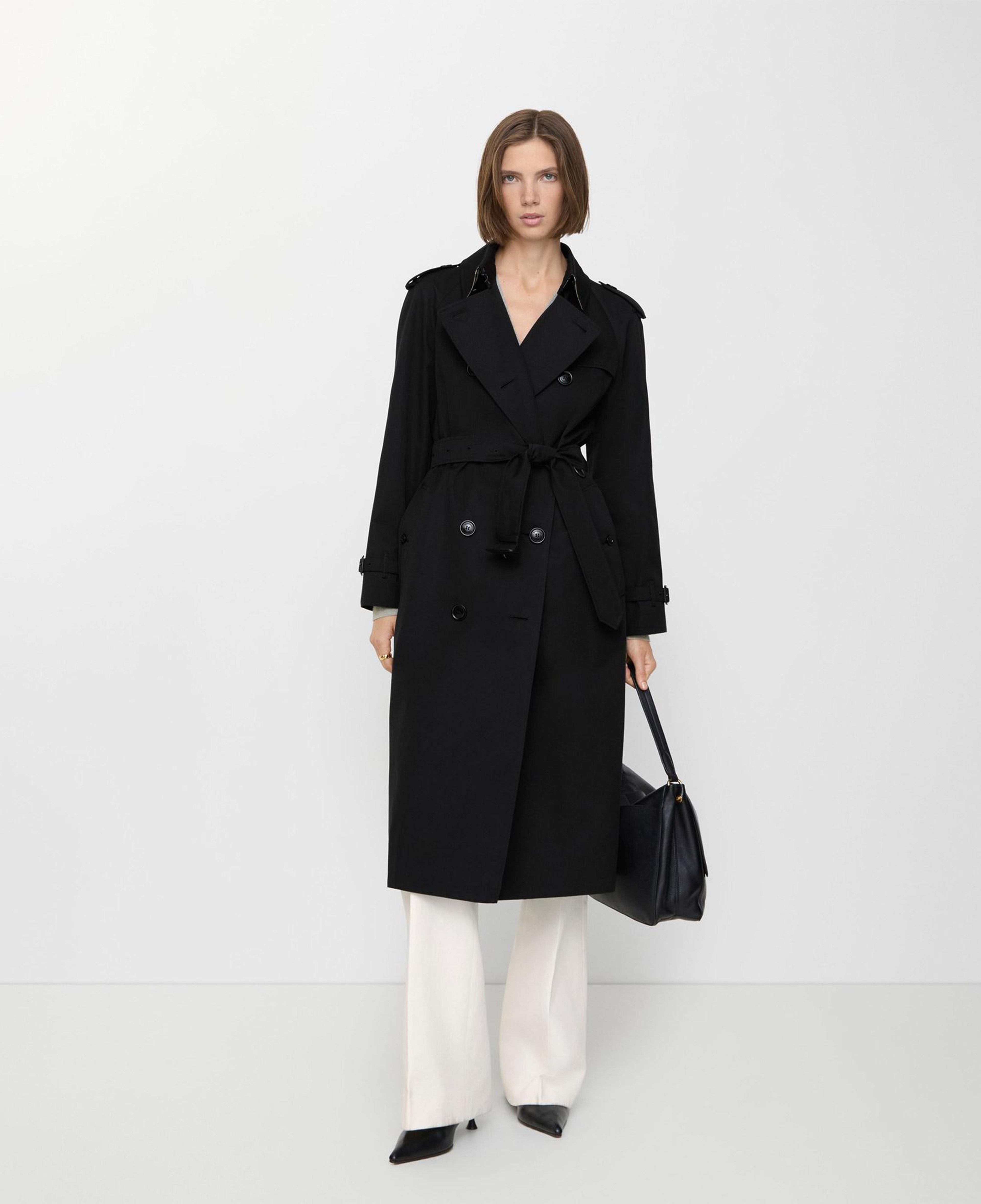 Burberry Long Waterloo Heritage Kadın Siyah Trençkot