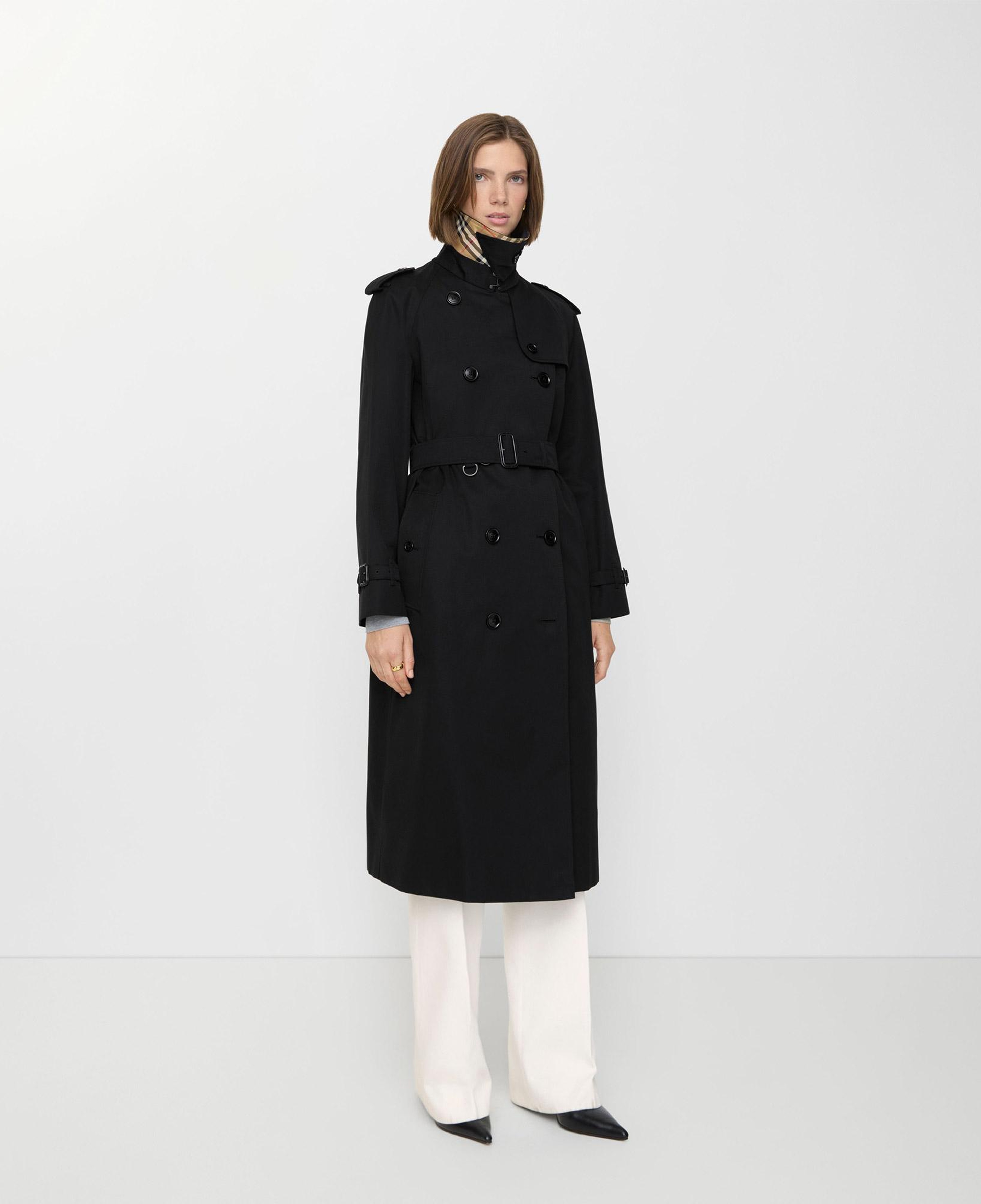Burberry Long Waterloo Heritage Kadın Siyah Trençkot