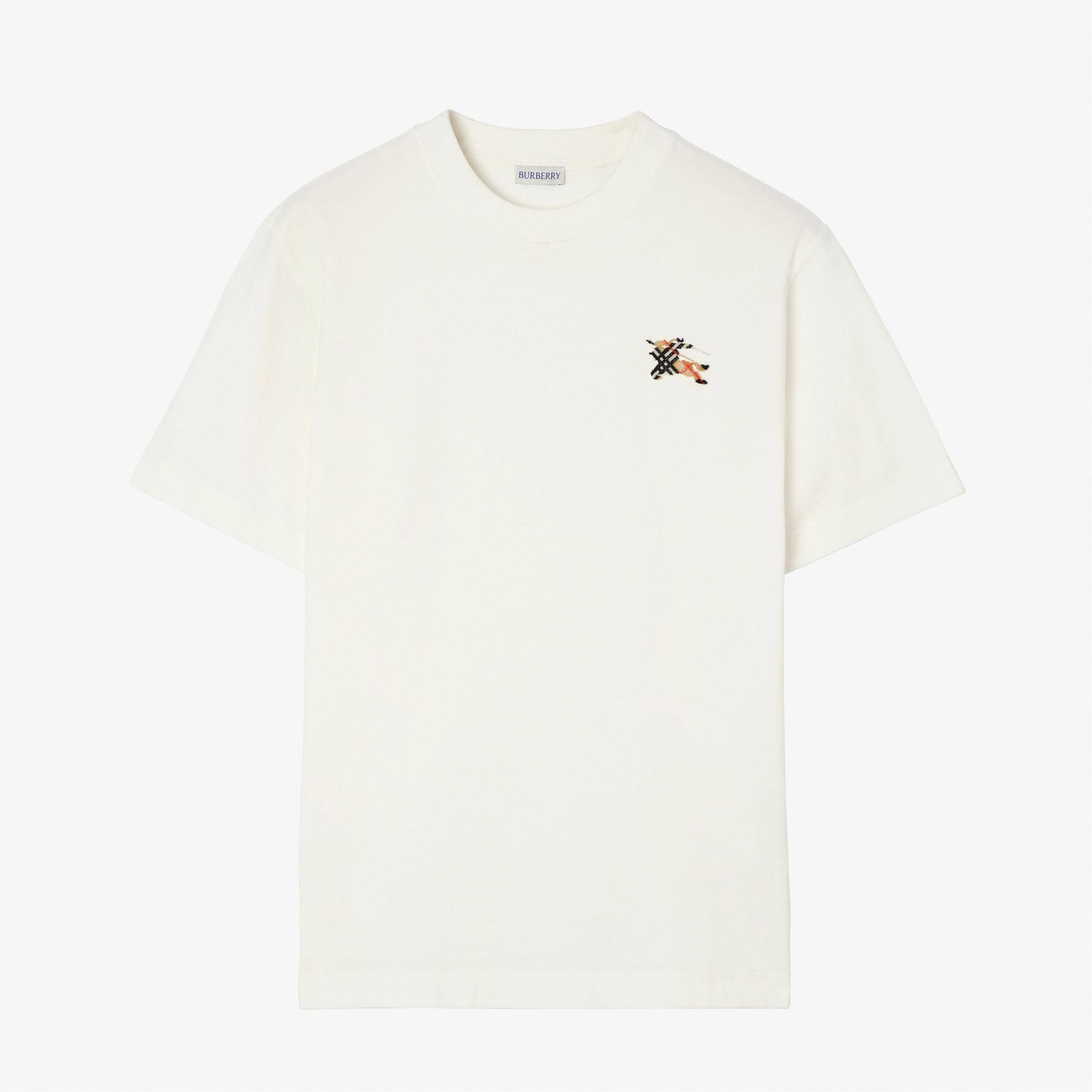 Burberry Seth Tfg Ekd Erkek Beyaz T-Shirt
