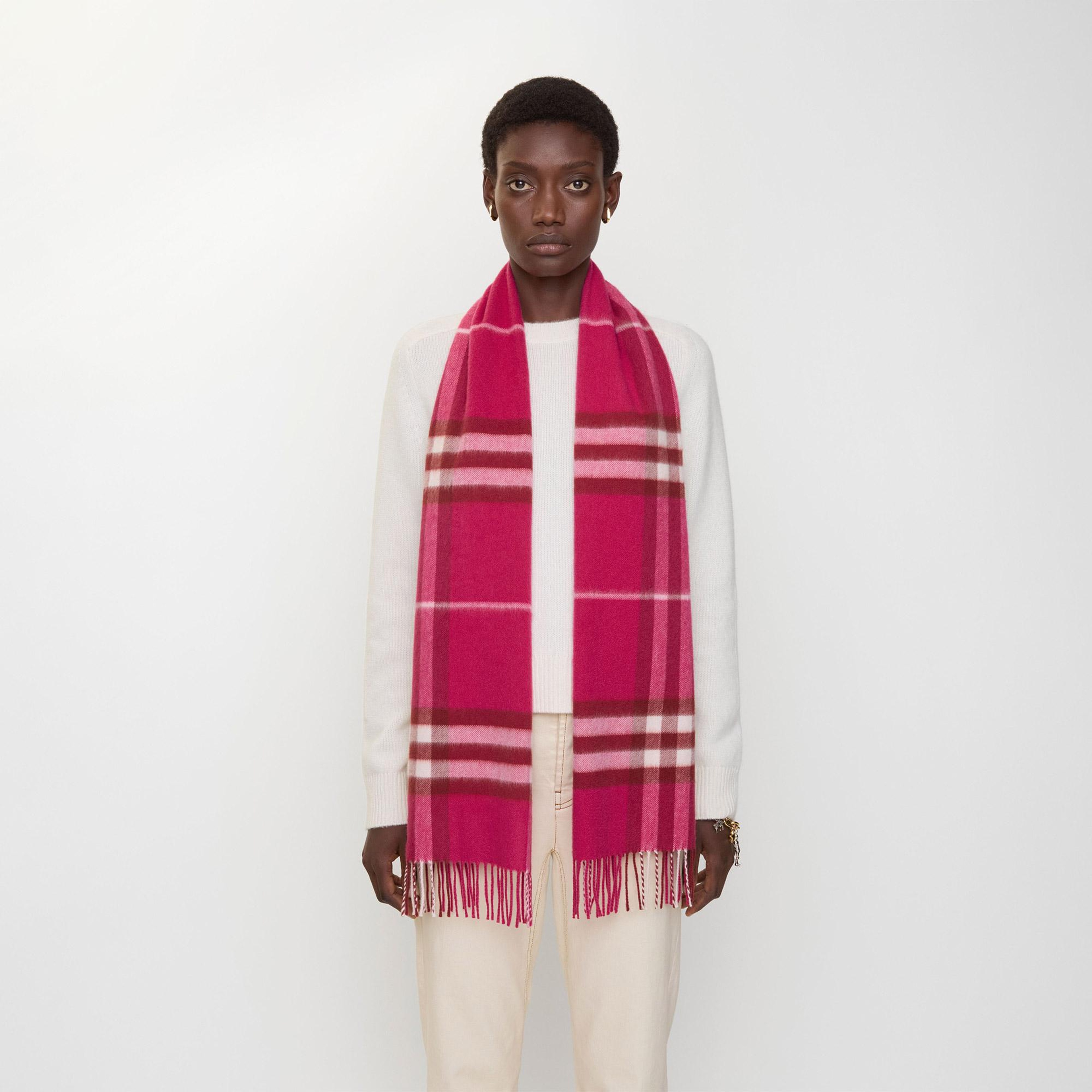 Burberry Giant Check Kadın Pembe Atkı