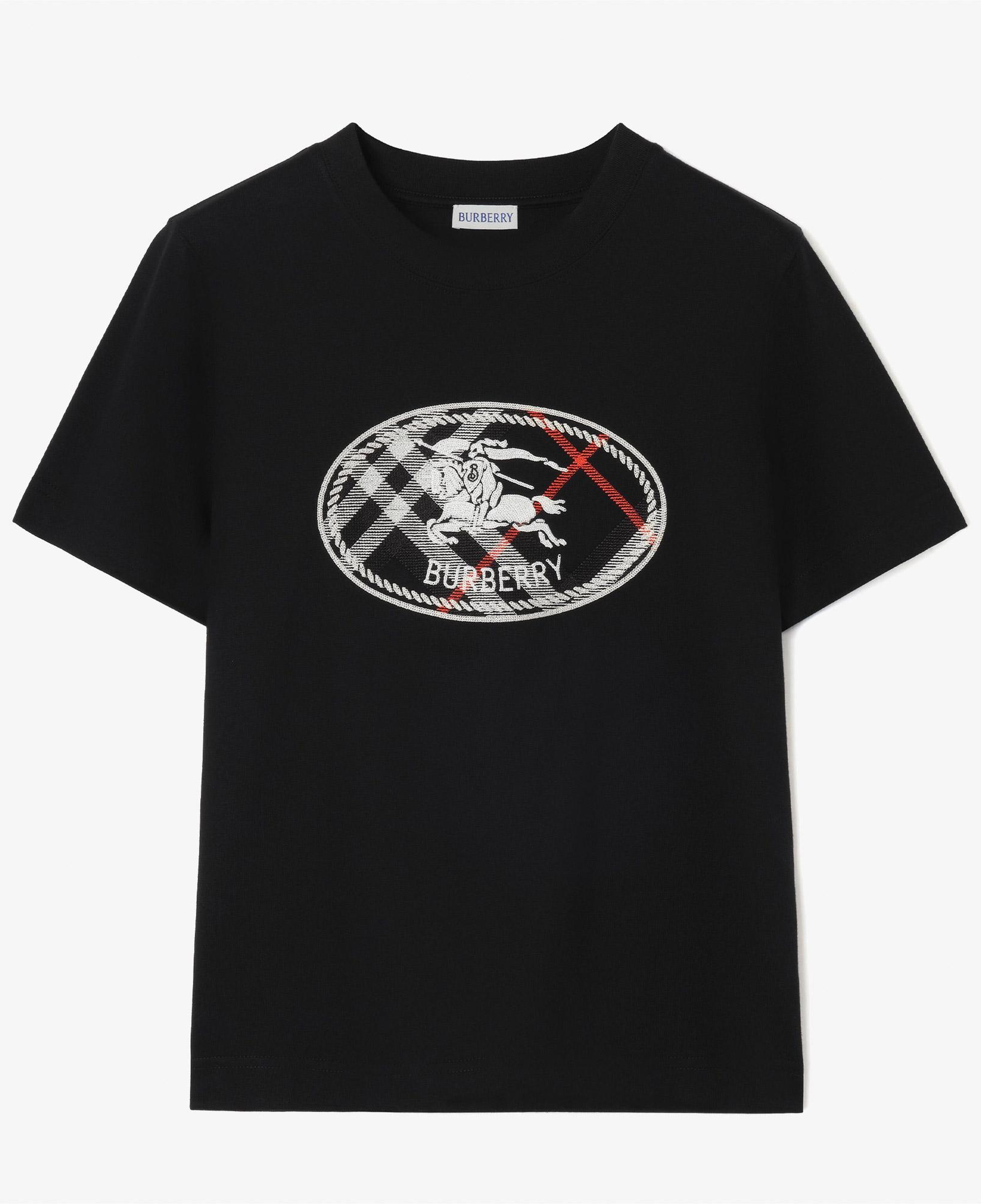 Burberry Frankie Check Kadın Siyah T-Shirt