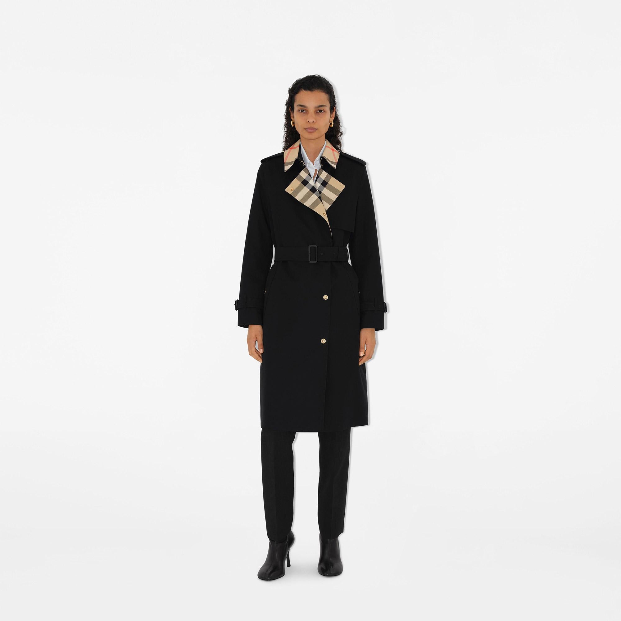 Burberry Sandridge Kadın Siyah Pardesü