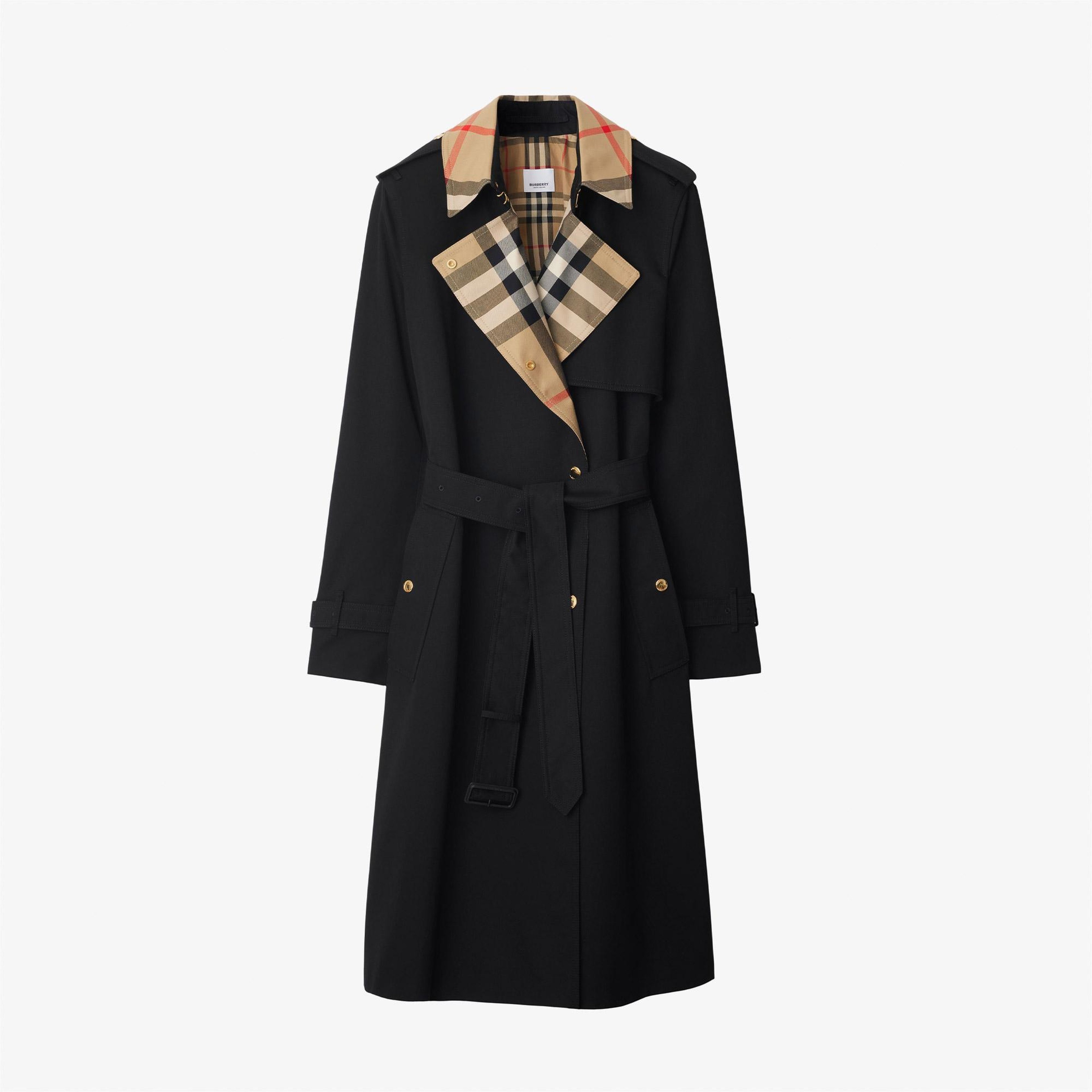 Burberry Sandridge Kadın Siyah Pardesü