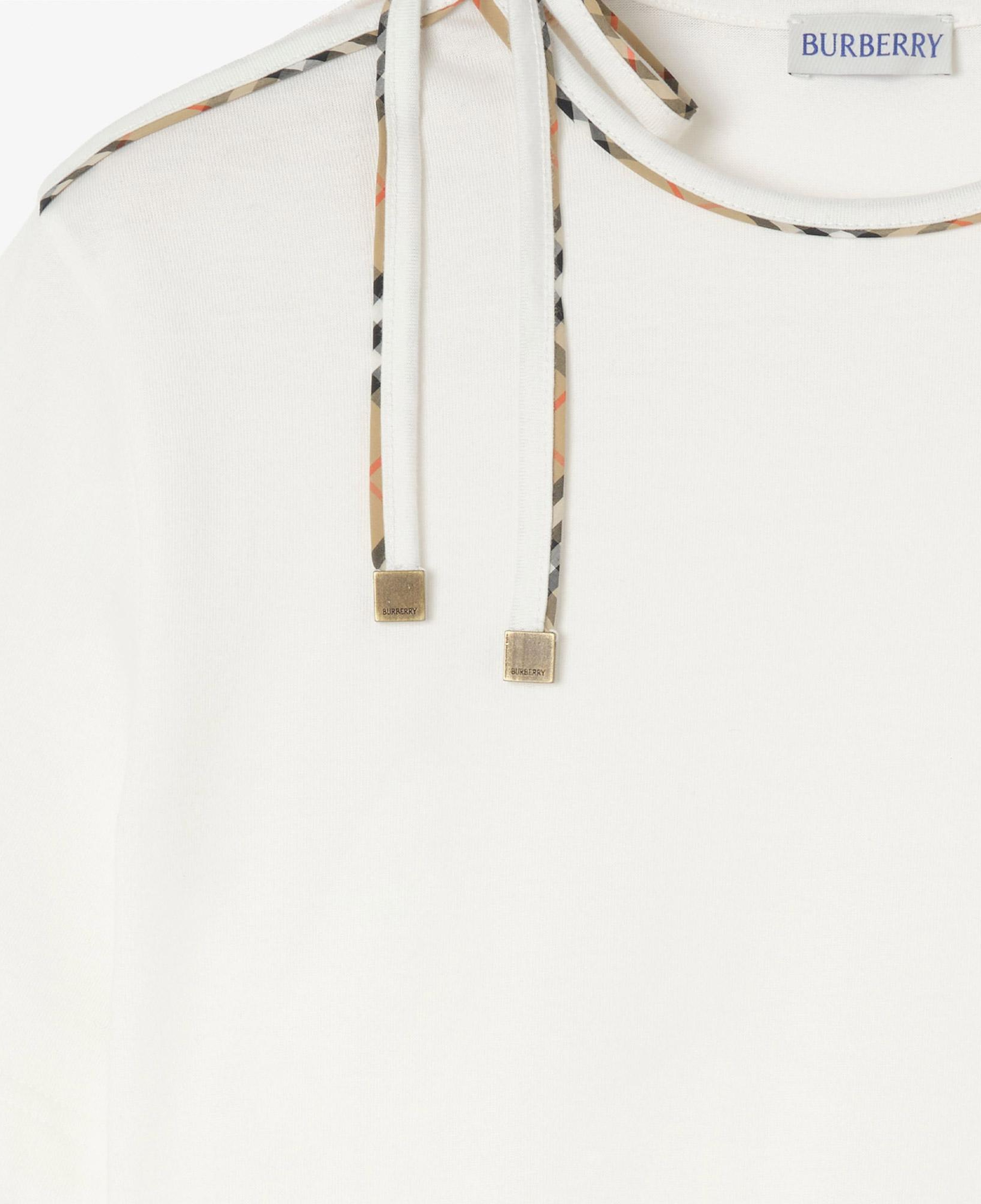 Burberry Frankie Bow Kadın Beyaz T-Shirt