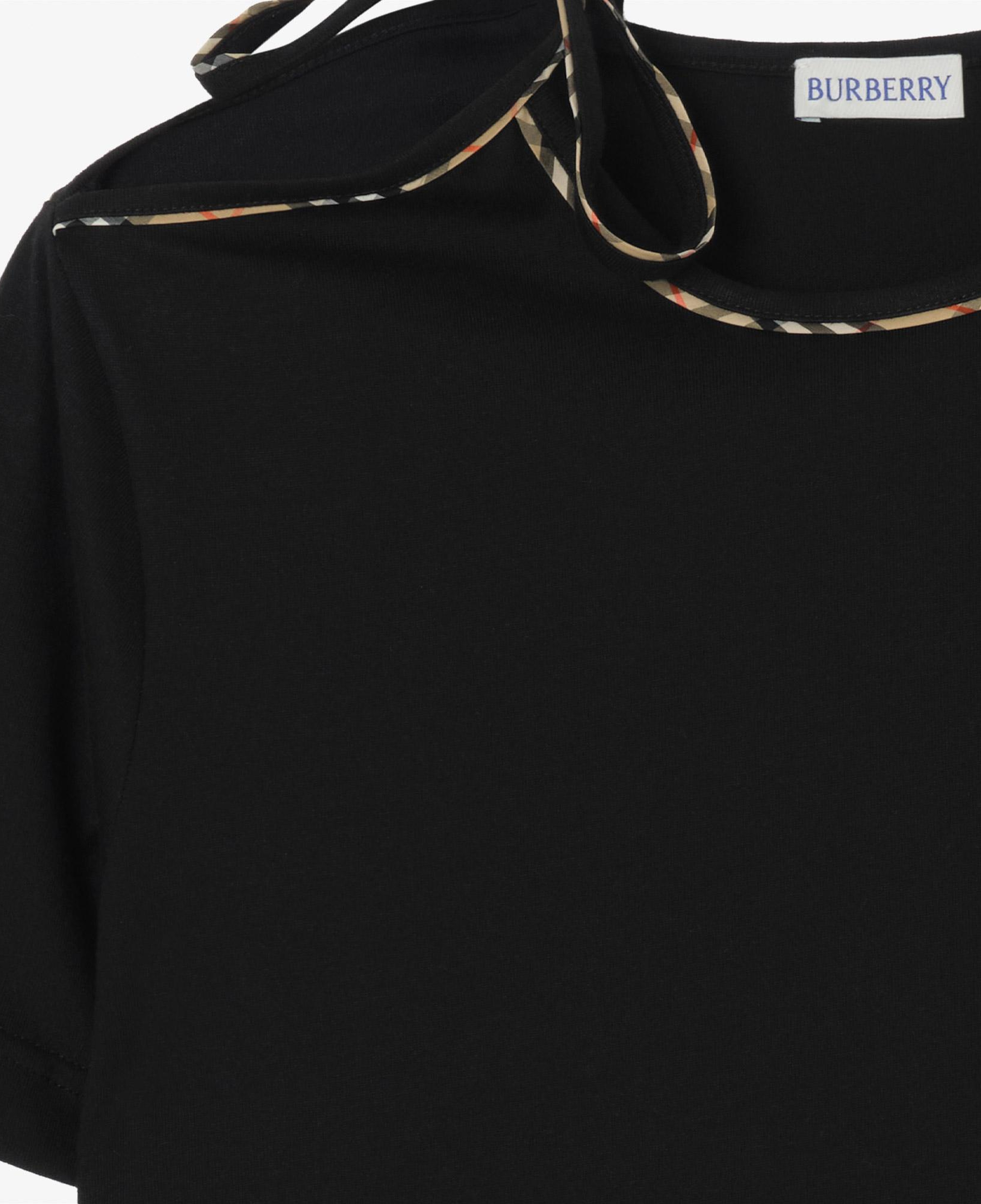 Burberry Frankie Bow Kadın Siyah T-Shirt