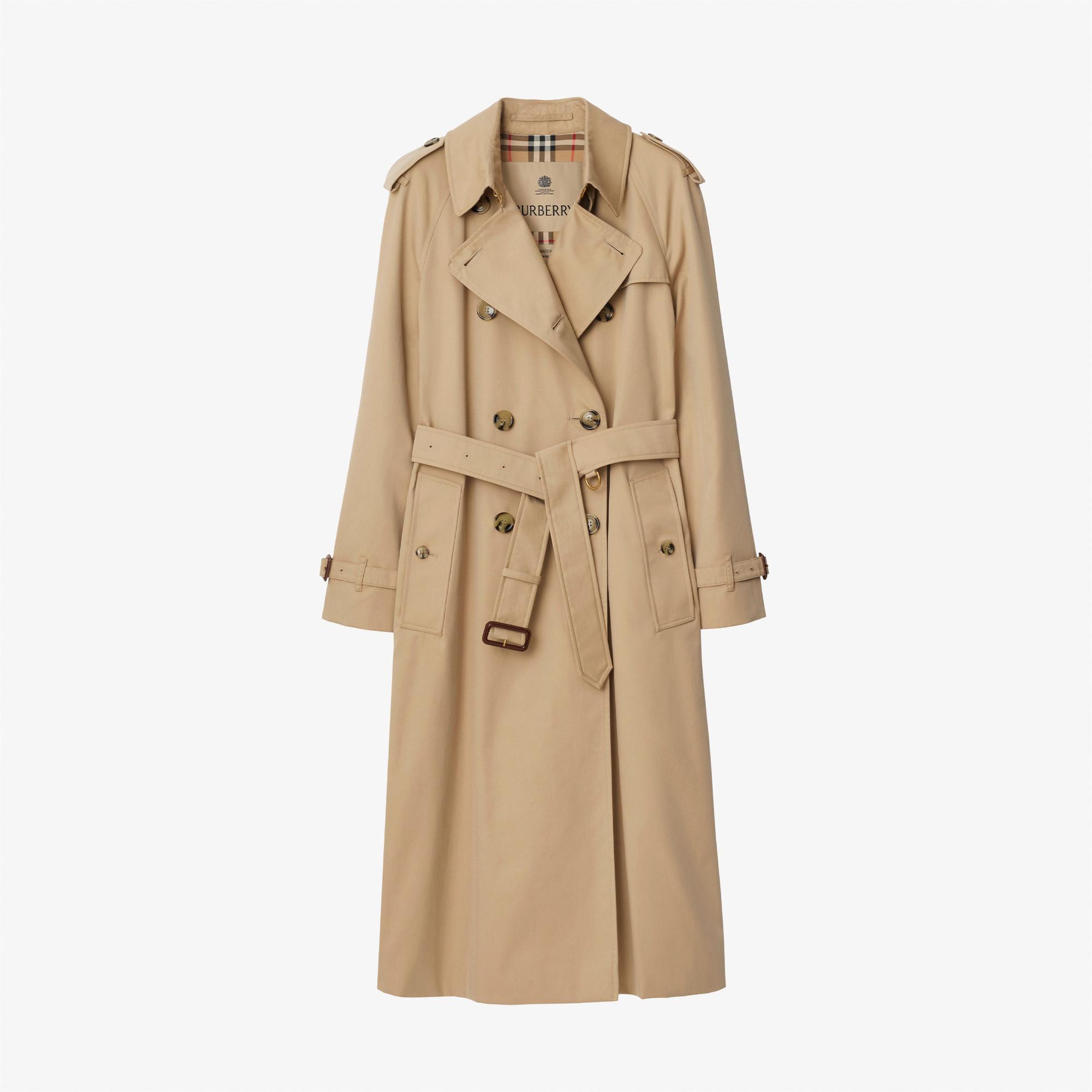Burberry Long Waterloo Heritage Kadın Bej Trençkot