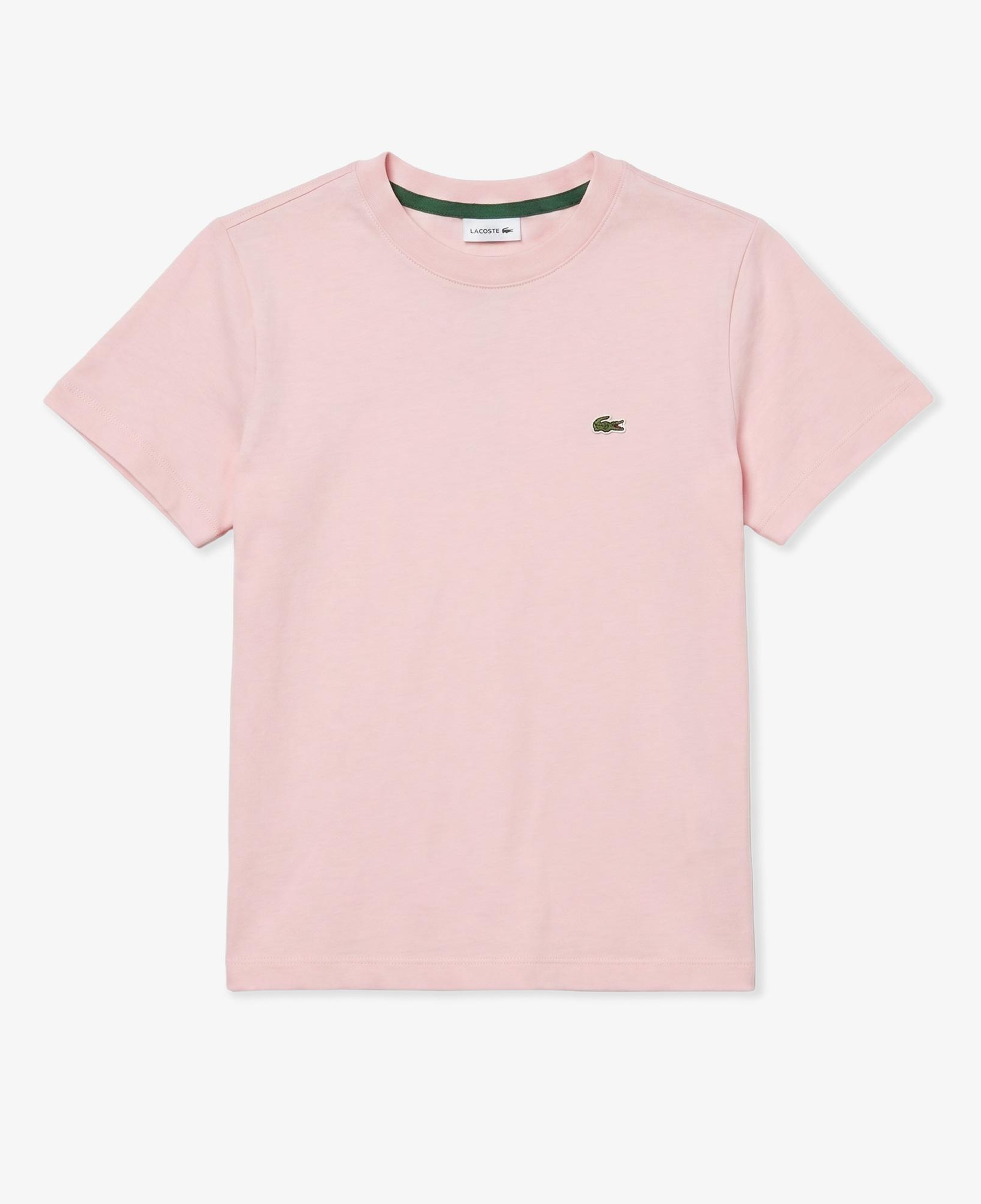 Çocuk Bisiklet Yaka Açık Pembe T-Shirt