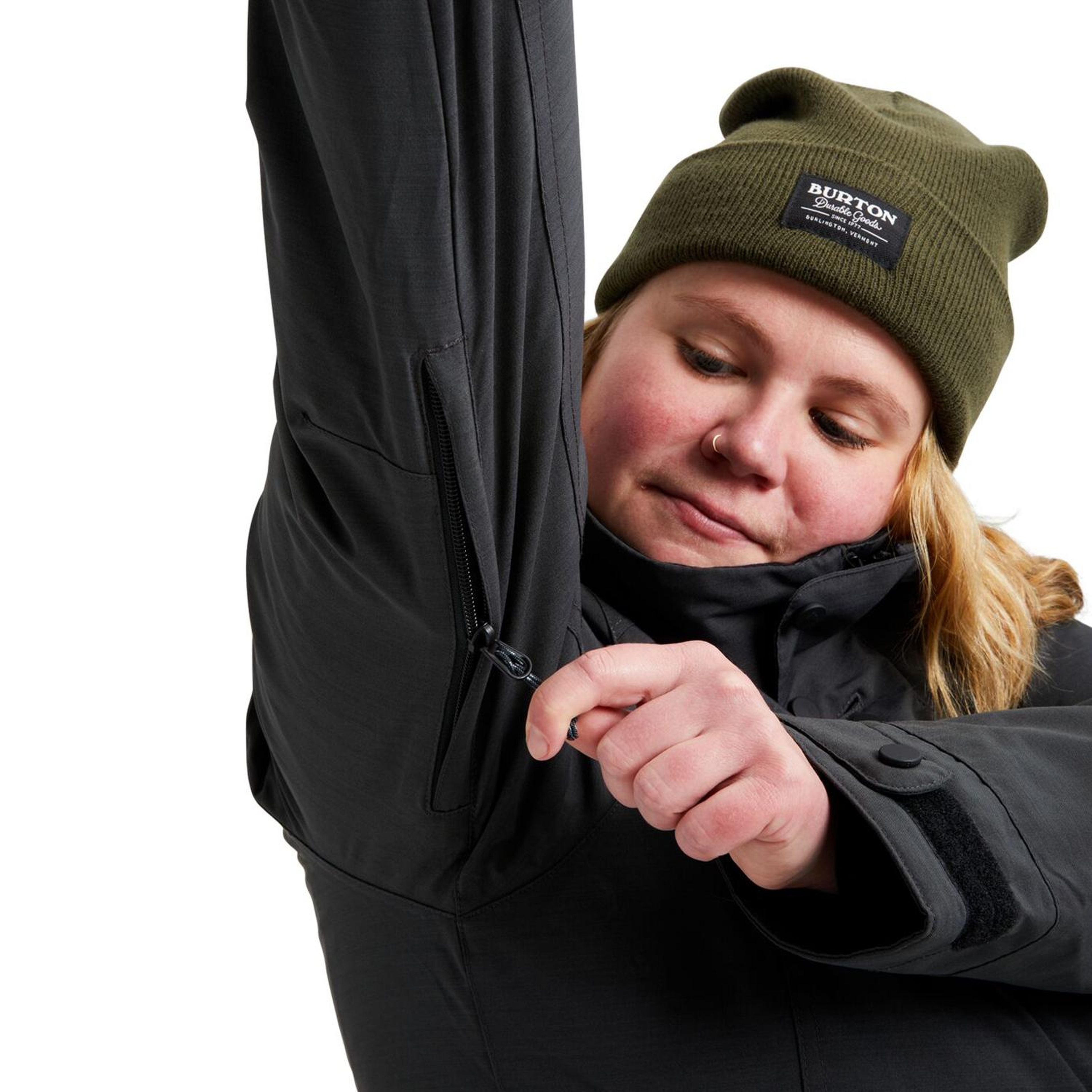 Burton Wb Jet Set Kadın Gri Snowboard Ceketi