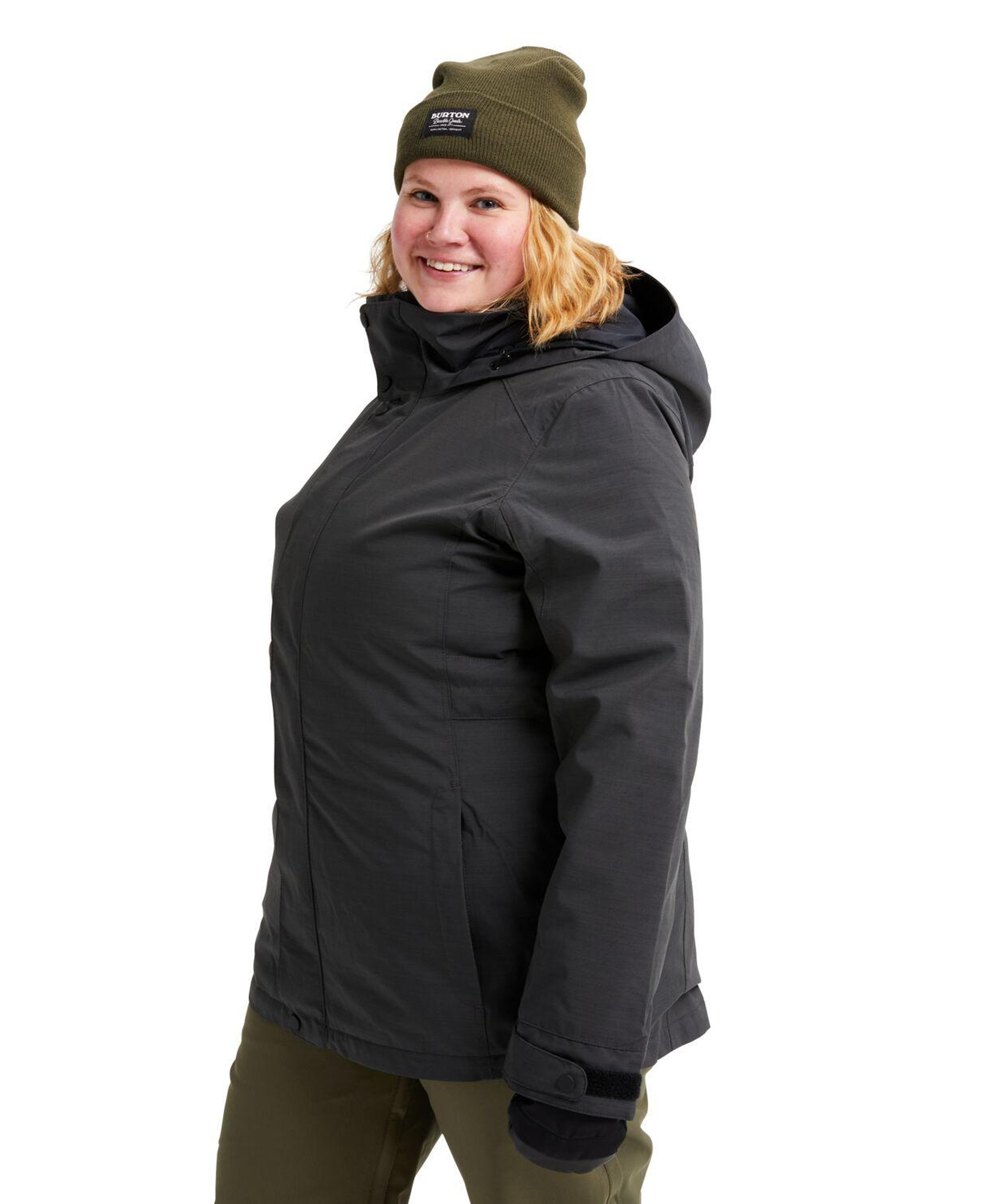 Burton Wb Jet Set Kadın Gri Snowboard Ceketi